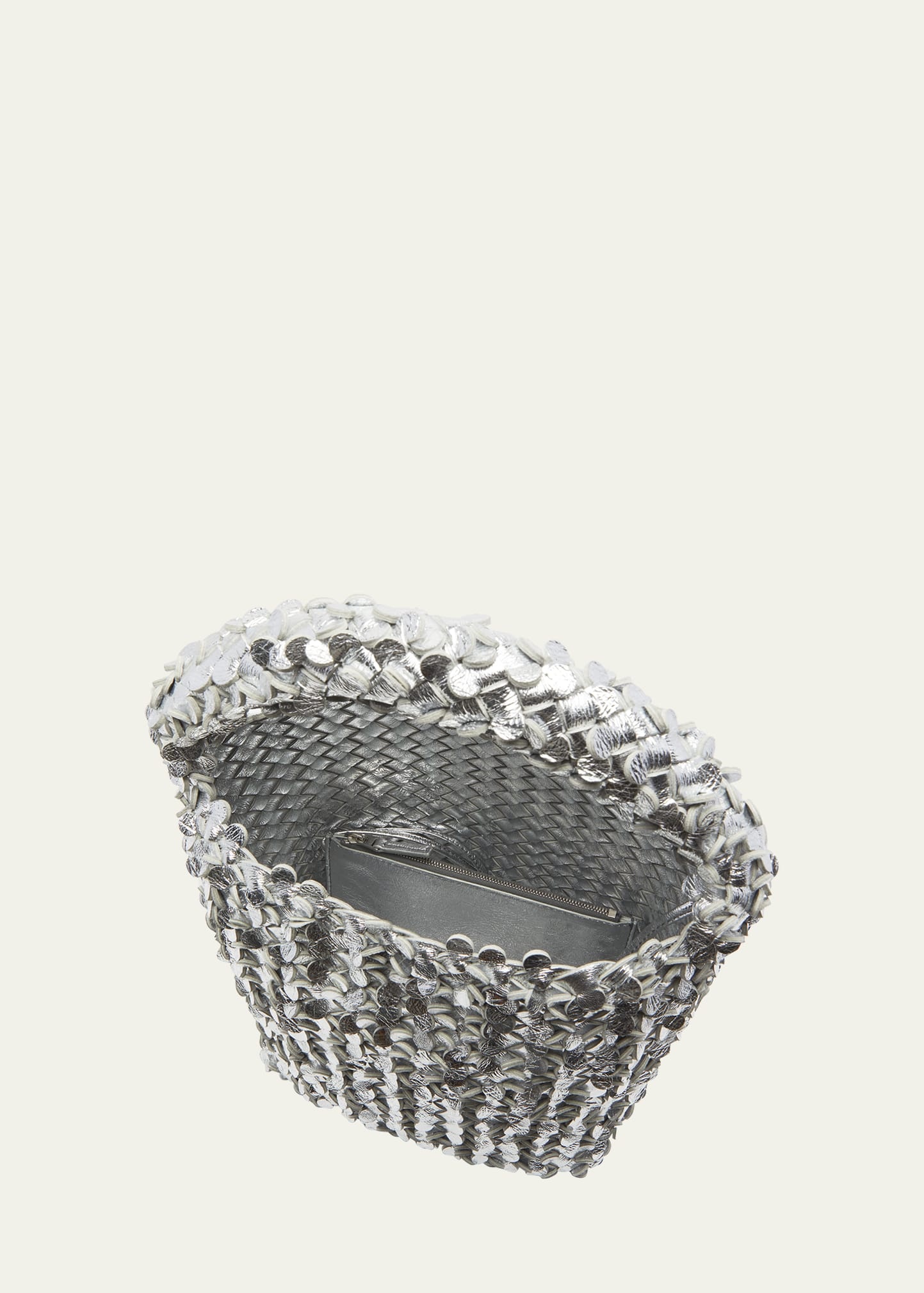 Cabat Metallic Sequin Bucket Bag - 4