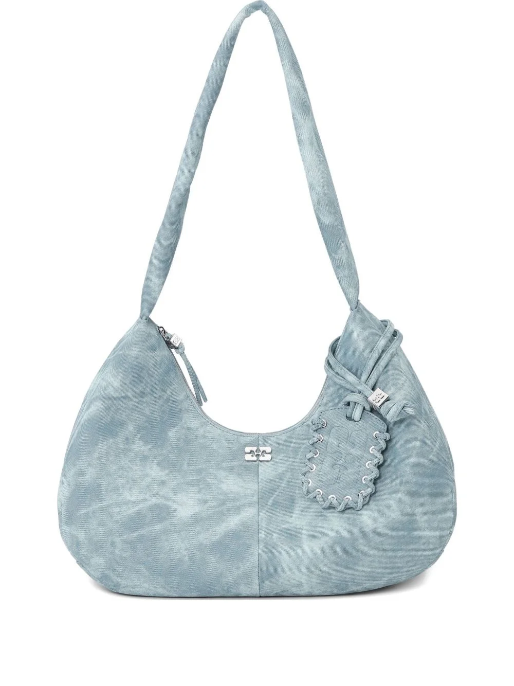 medium tie-dye effect shoulder bag - 1