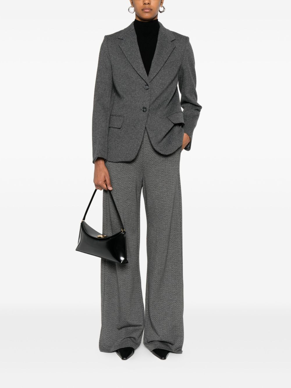 notched button-fastening jacket - 2