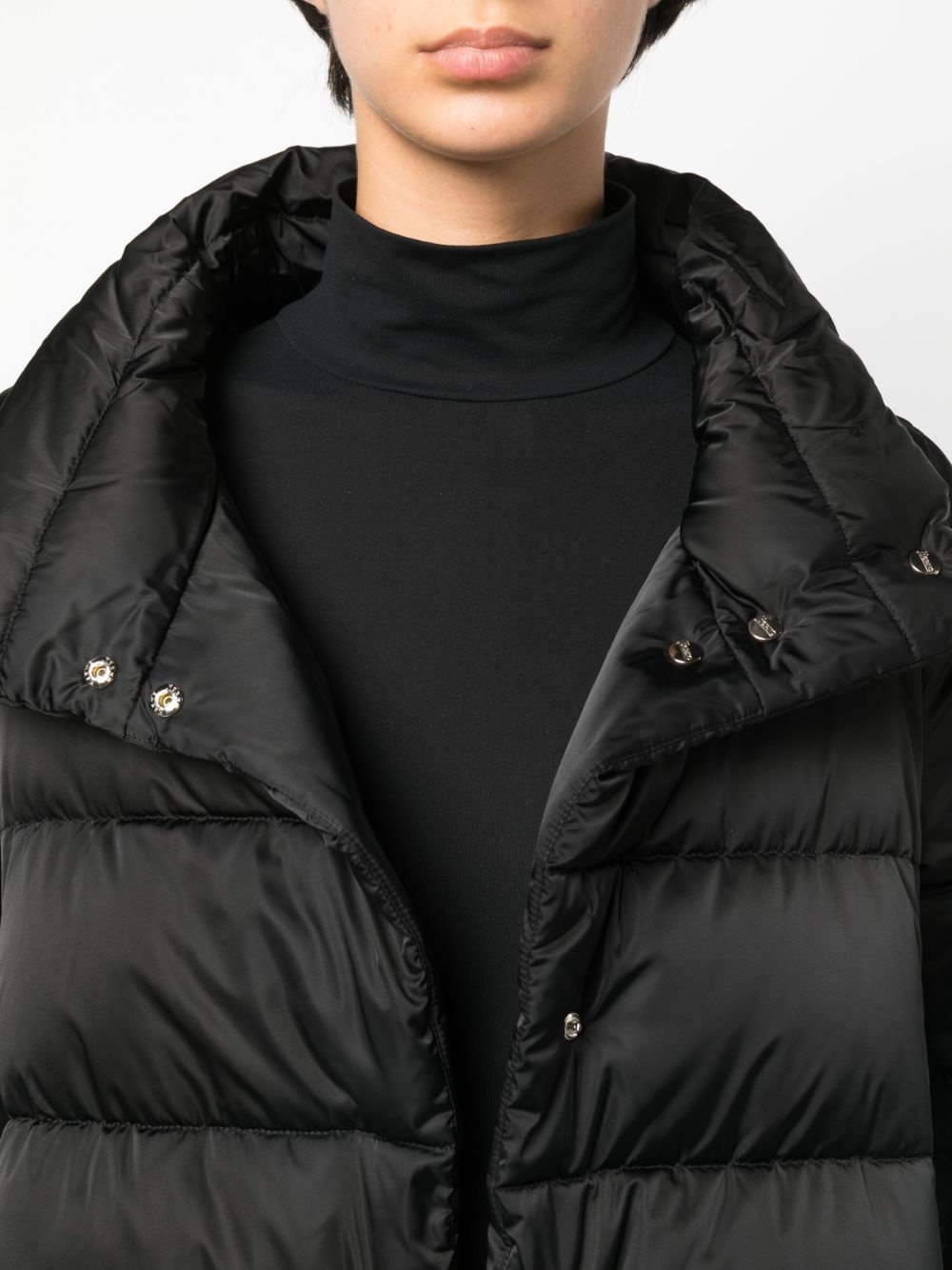 hooded quilted coat - 6