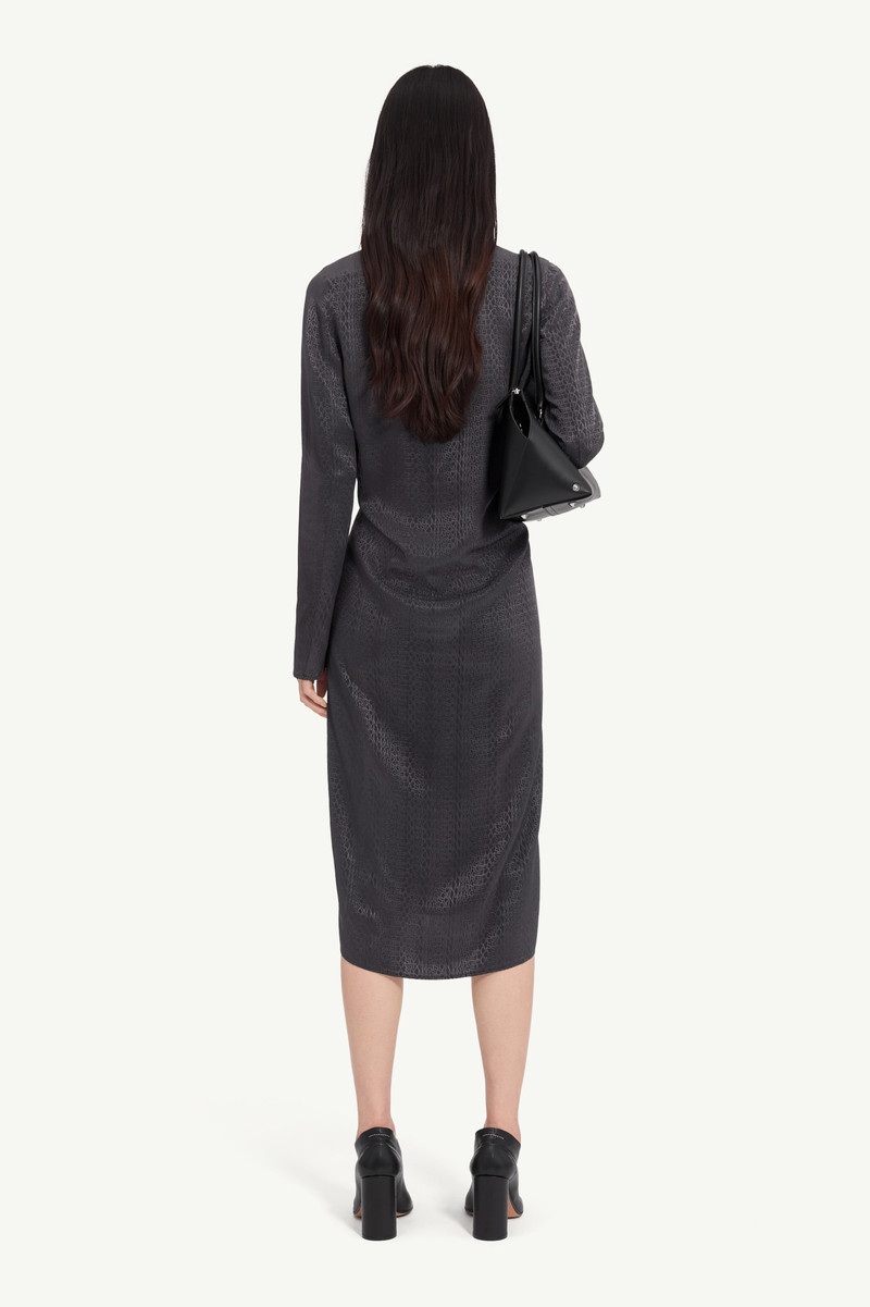 Jacquard wrap dress 3