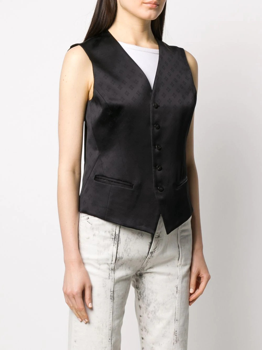 diamond patterned waistcoat - 3