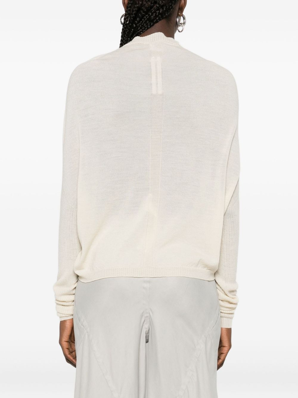 high-neck ribbed sweater - 4