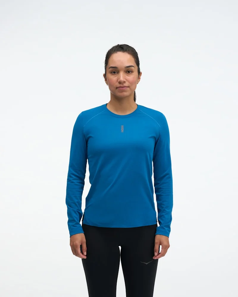 Women's EveryRun Long Sleeve Shirt in Night Glow Blue - 1