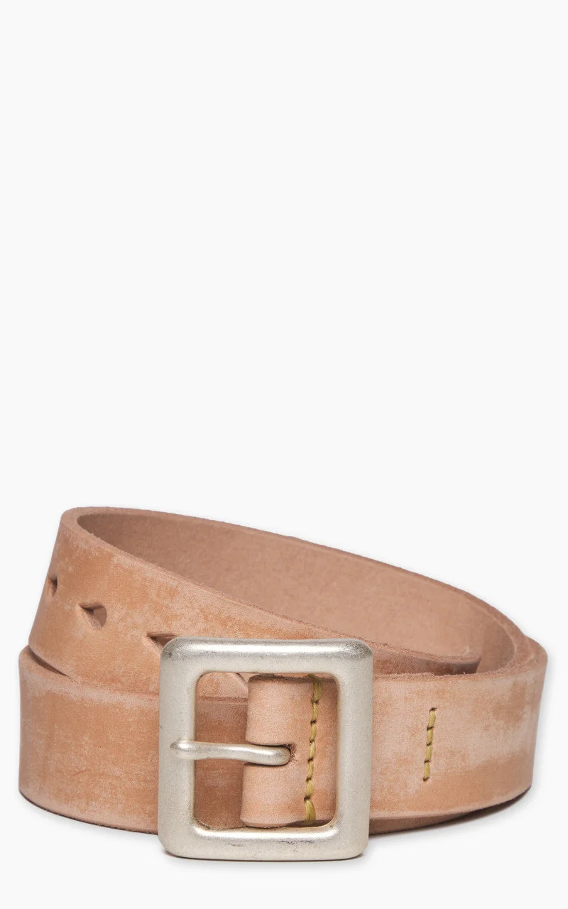 FULLCOUNT 6211 WILD LEATHER GARRISON BELT NATURAL - 1