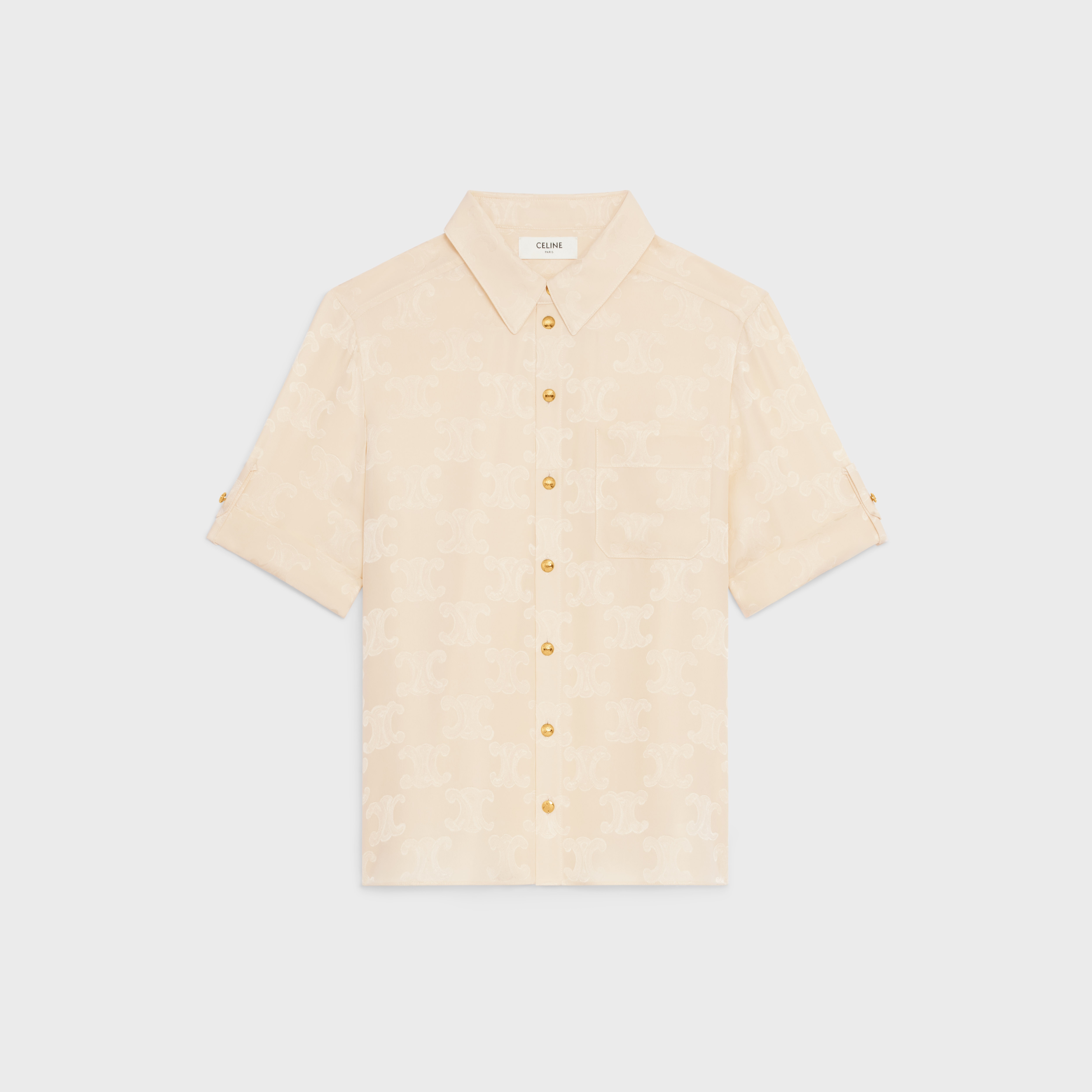 Triomphe blouse in shiny matte Silk - 1