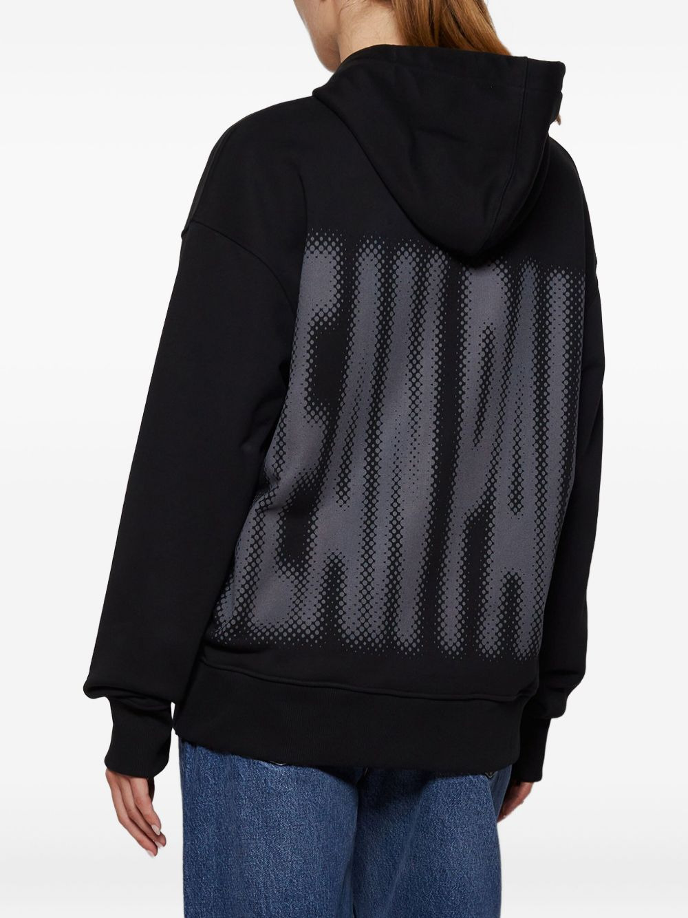 halftone-print hoodie - 5