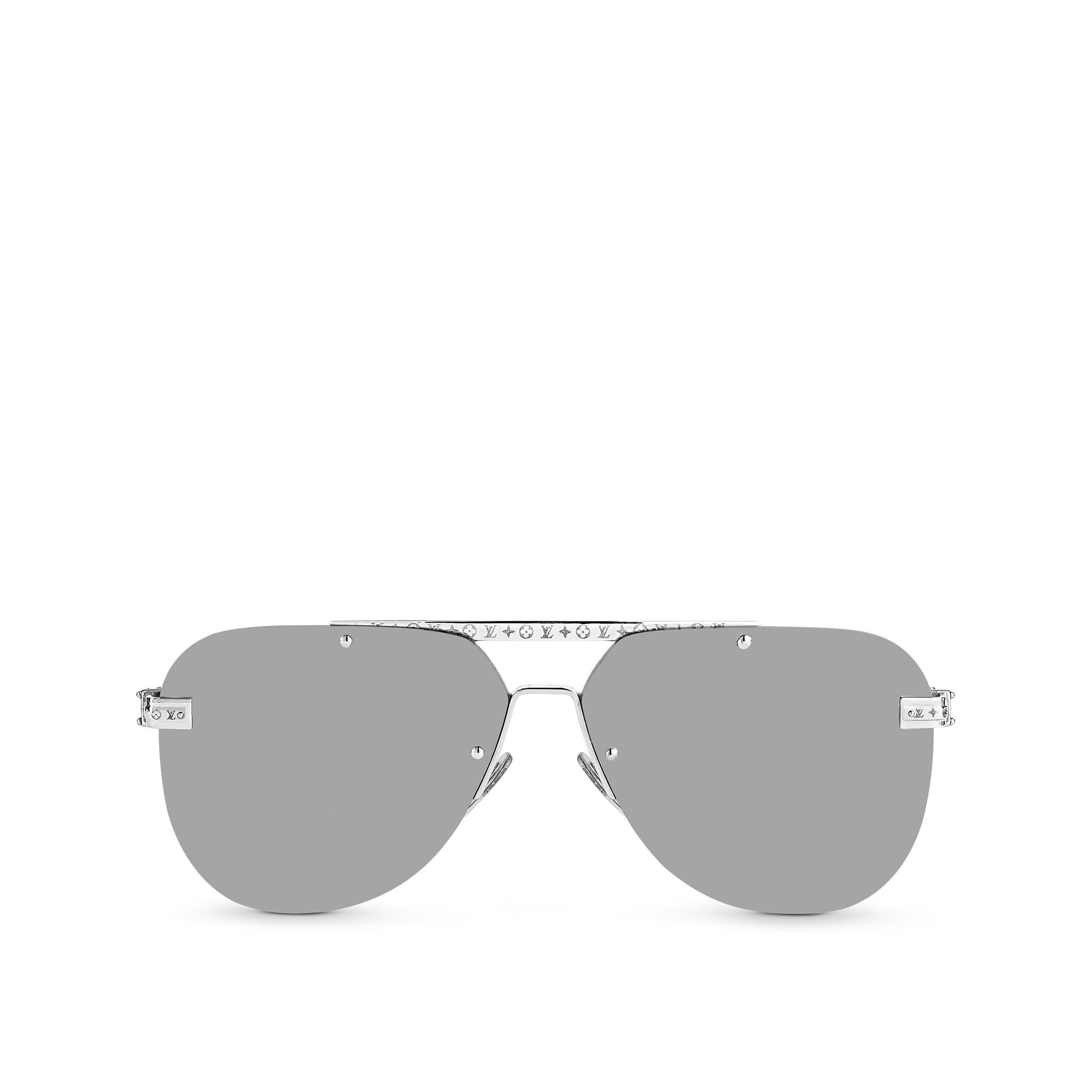 Louis Vuitton 1.1 Evidence Metal Pilot Sunglasses Black Metal. Size W