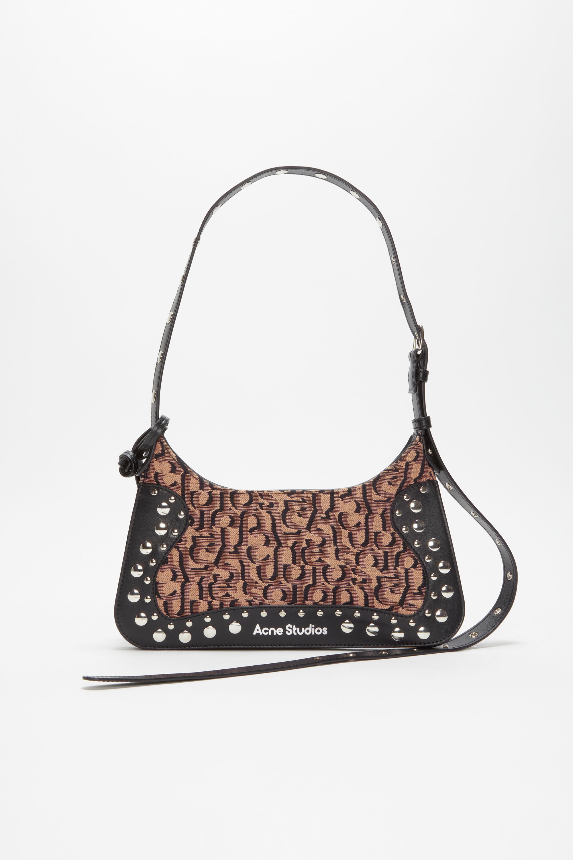 Acne Studios Monogram Platt mini shoulder bag - Pink/black