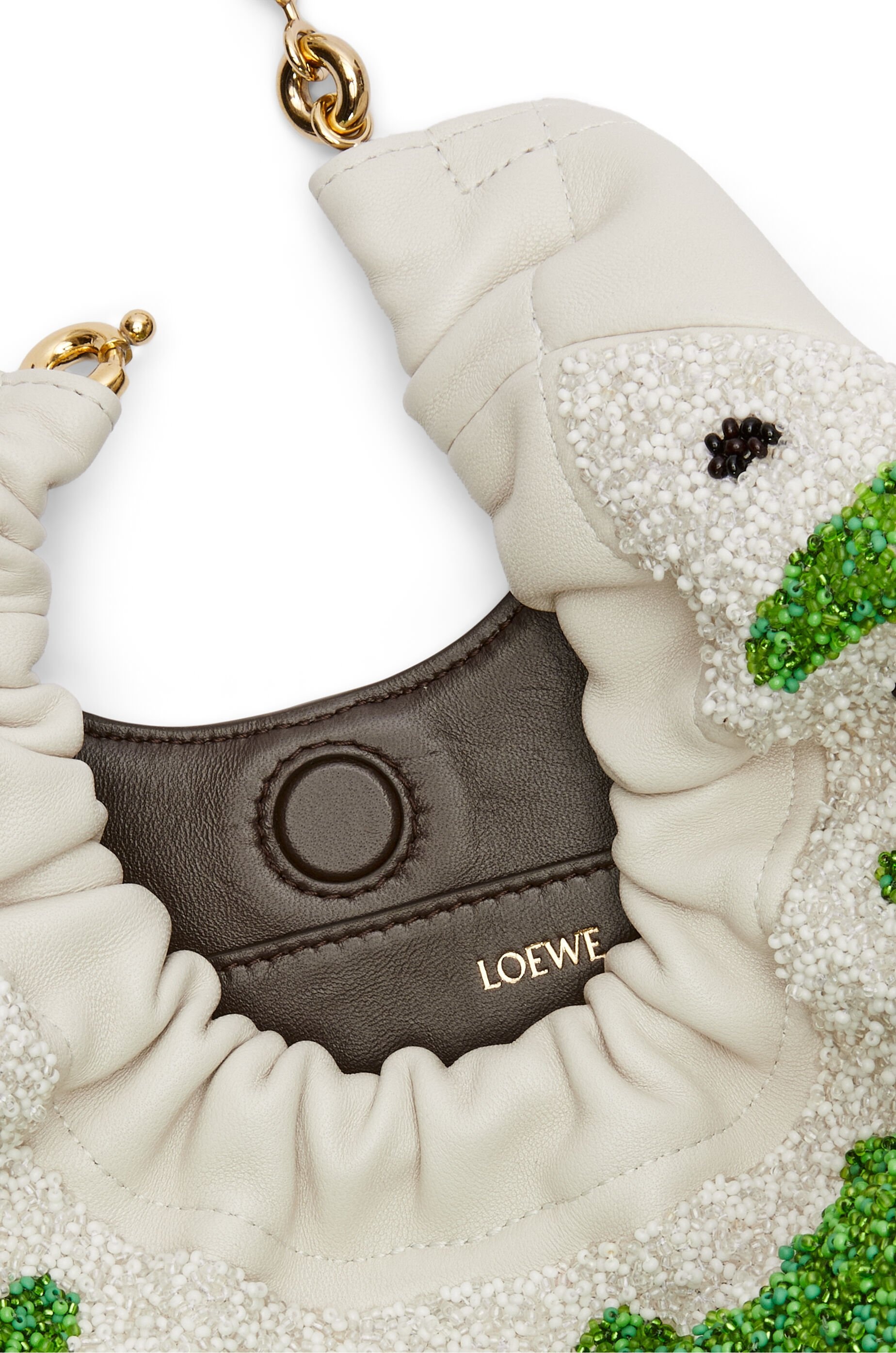 Mini Squeeze bag in beaded leather - 9