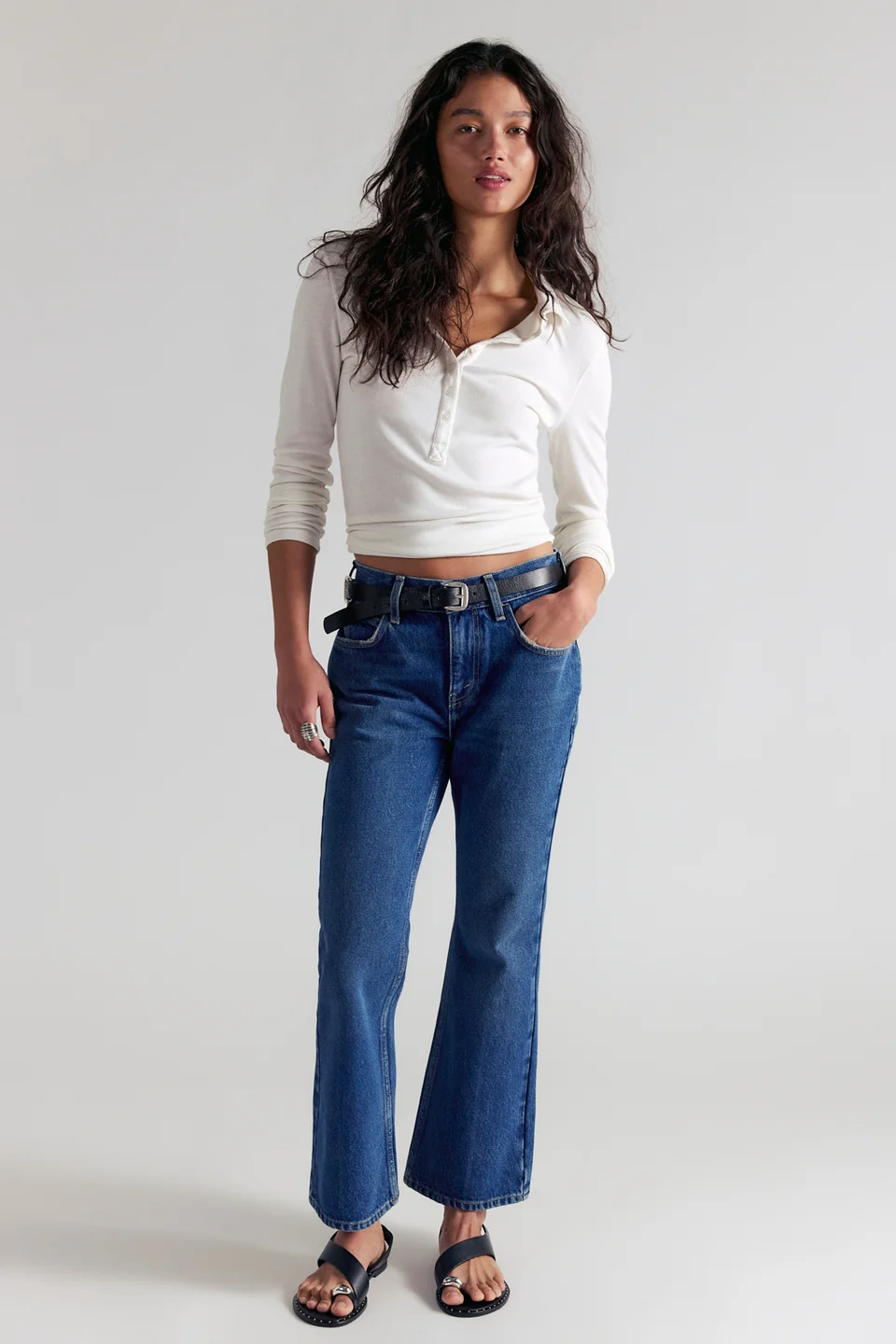 We The Free Elowen Cropped Flare Jeans - 1
