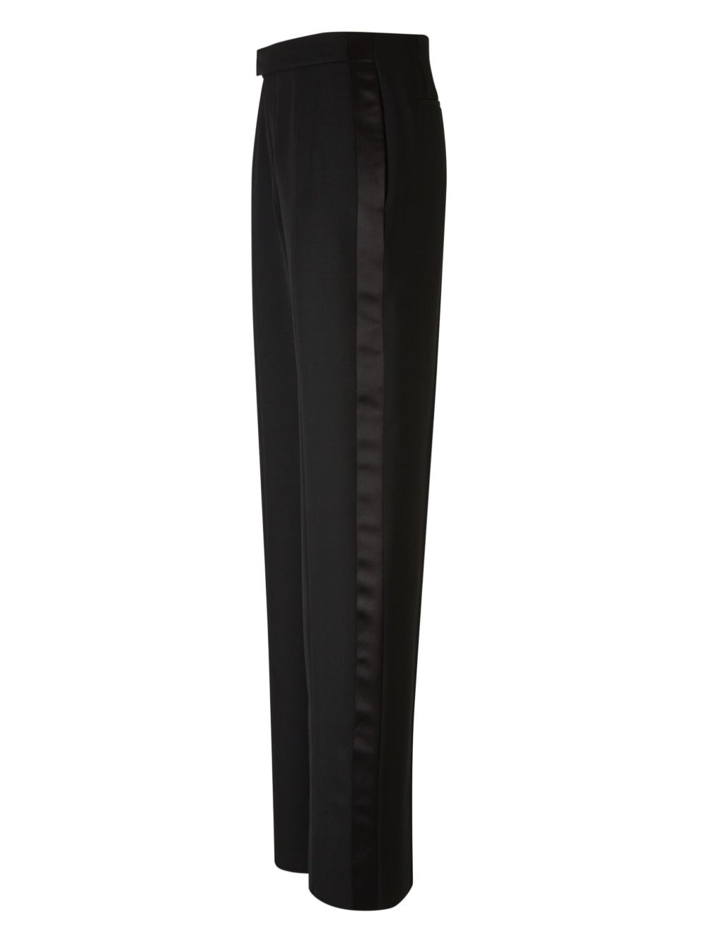 satin-trim trousers - 2