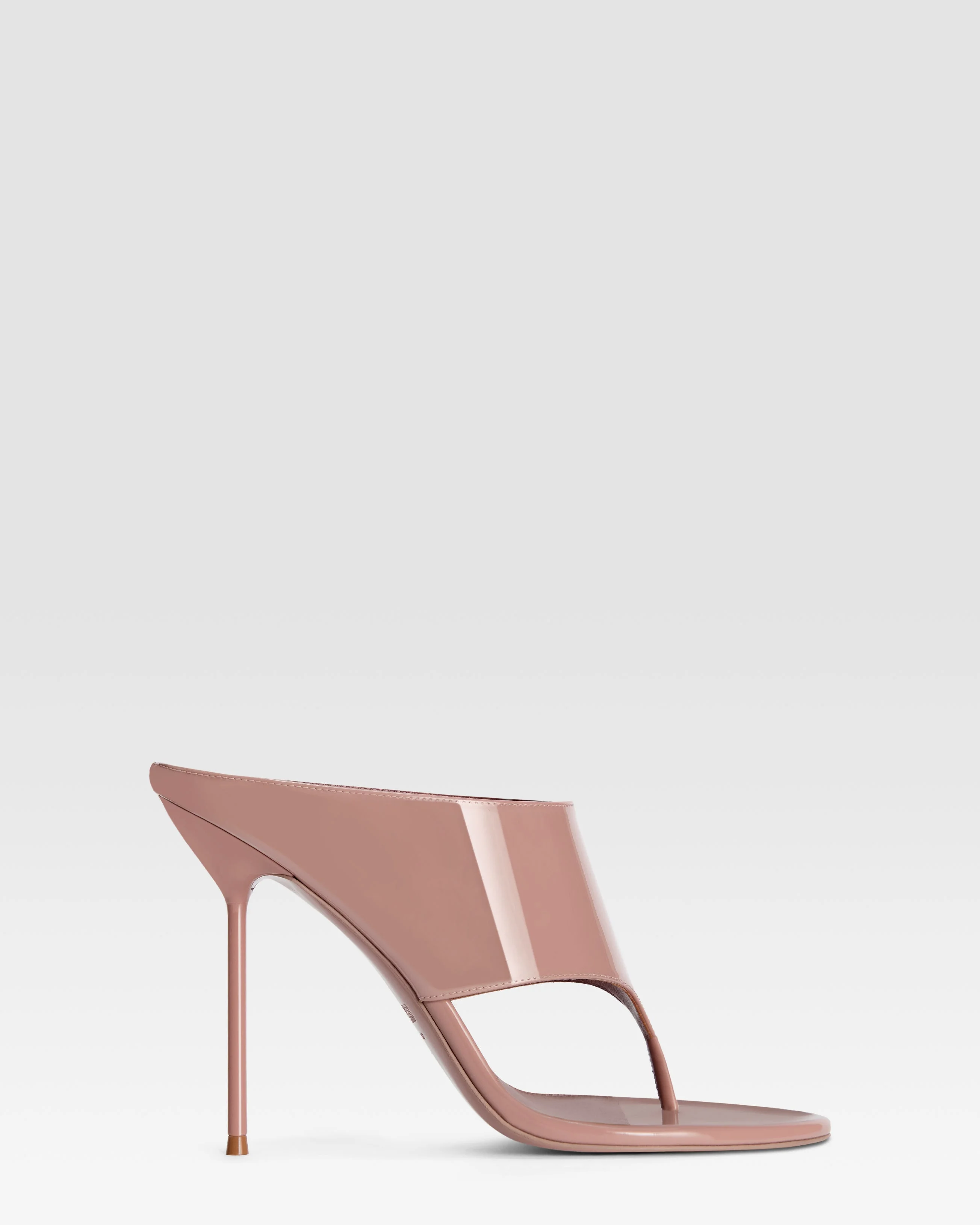 Patent leather thong mule - 1