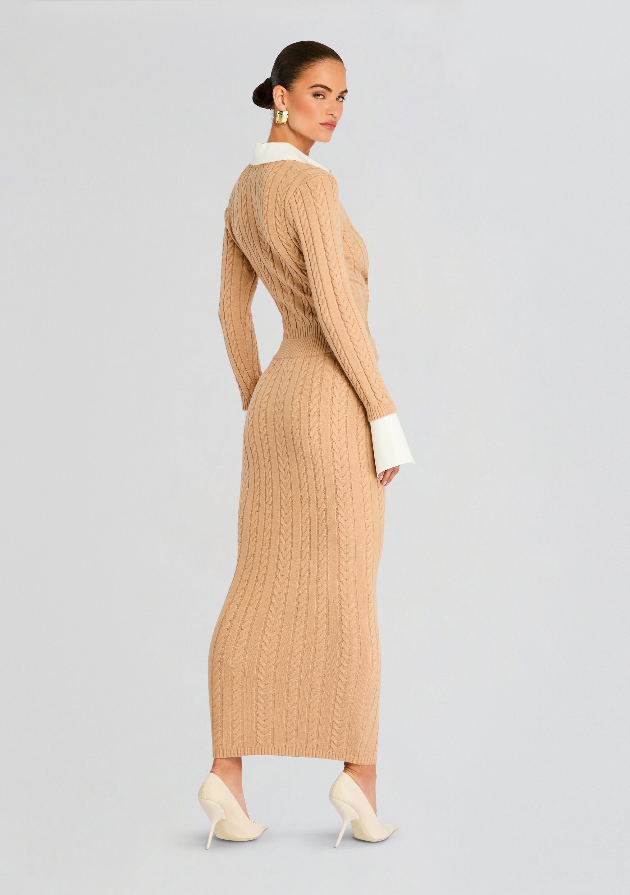 ELOISE CABLE KNIT CARDIGAN - 4