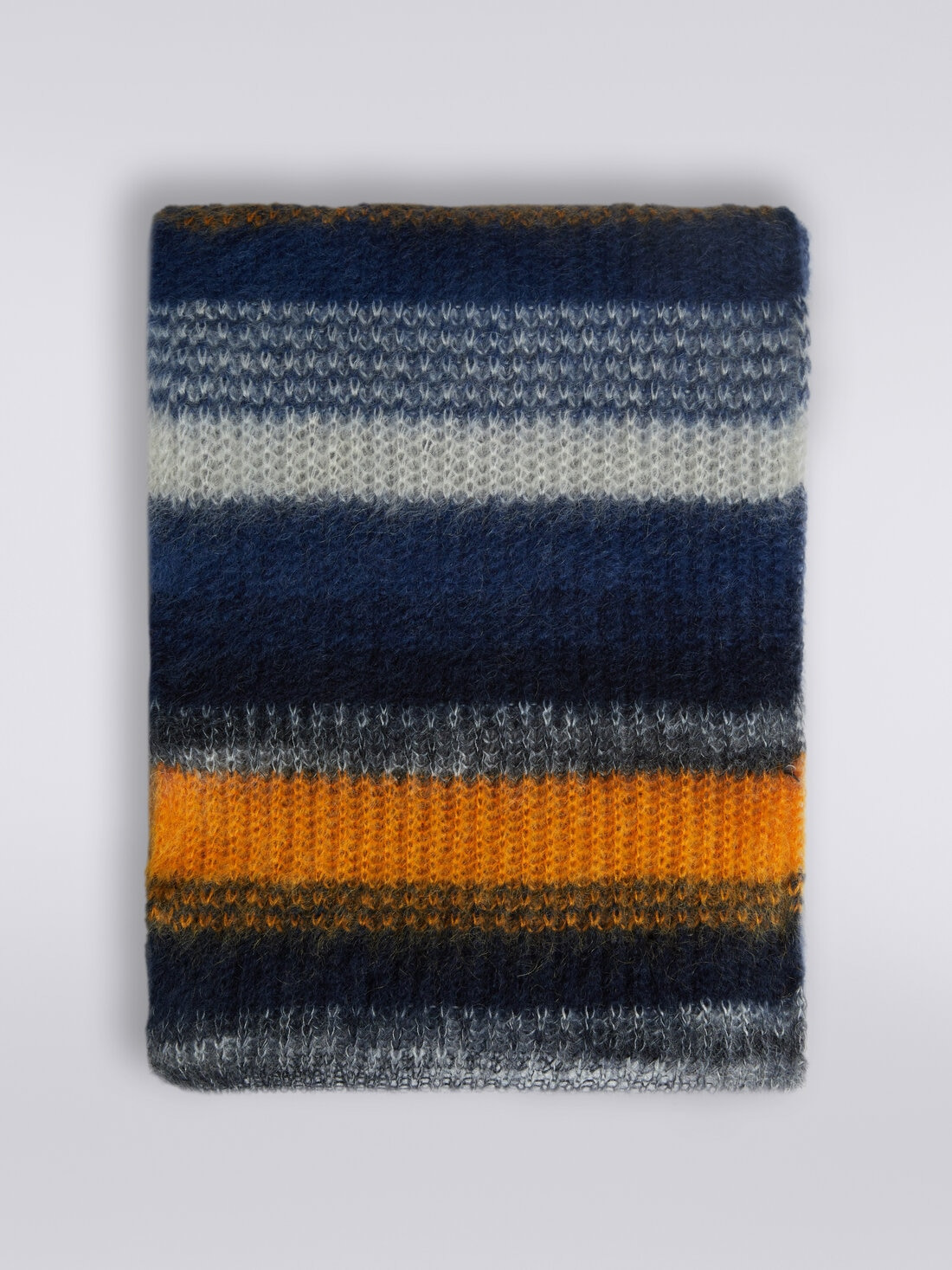 Striped mohair blend scarf 1