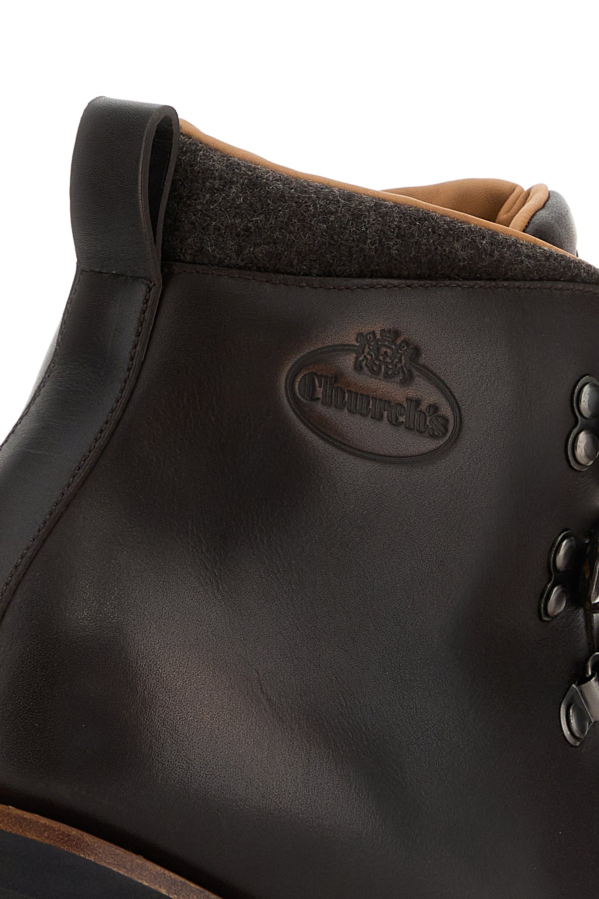 Dark brown leather Poulton ankle boots - 4