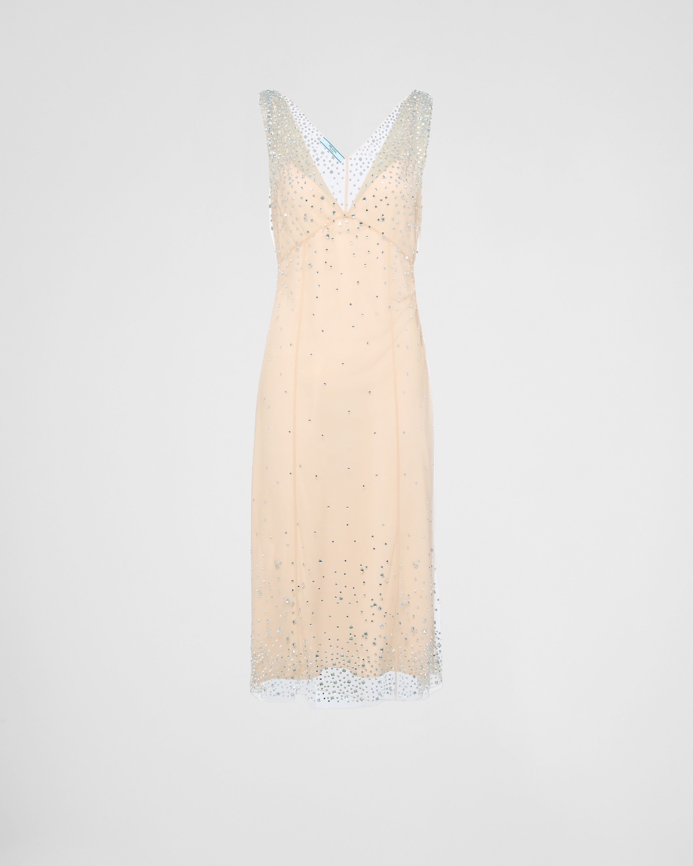 Embroidered tulle dress - 1