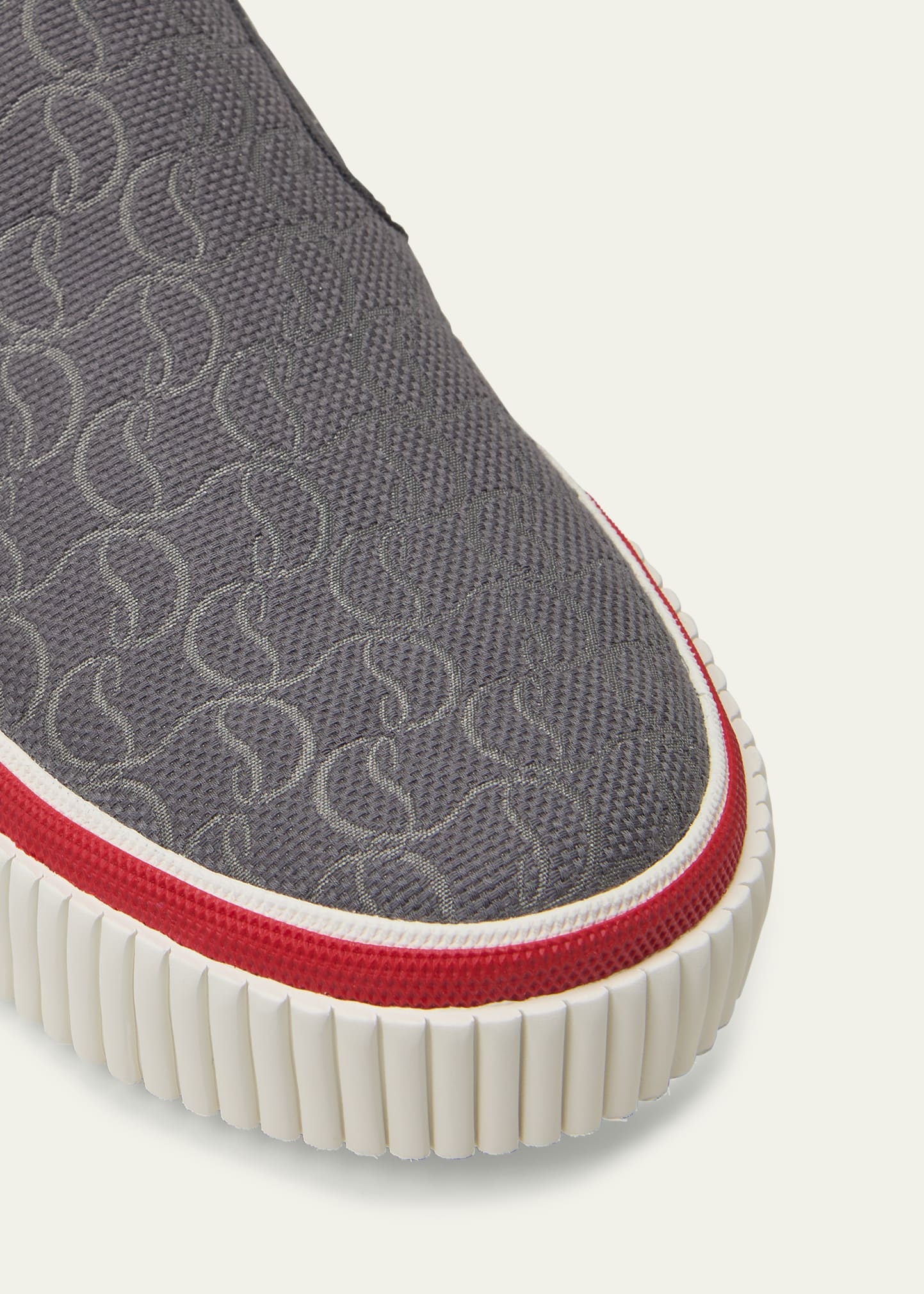 Men's Pedro Boat Jacquard Monogram Slip-On Sneakers - 6