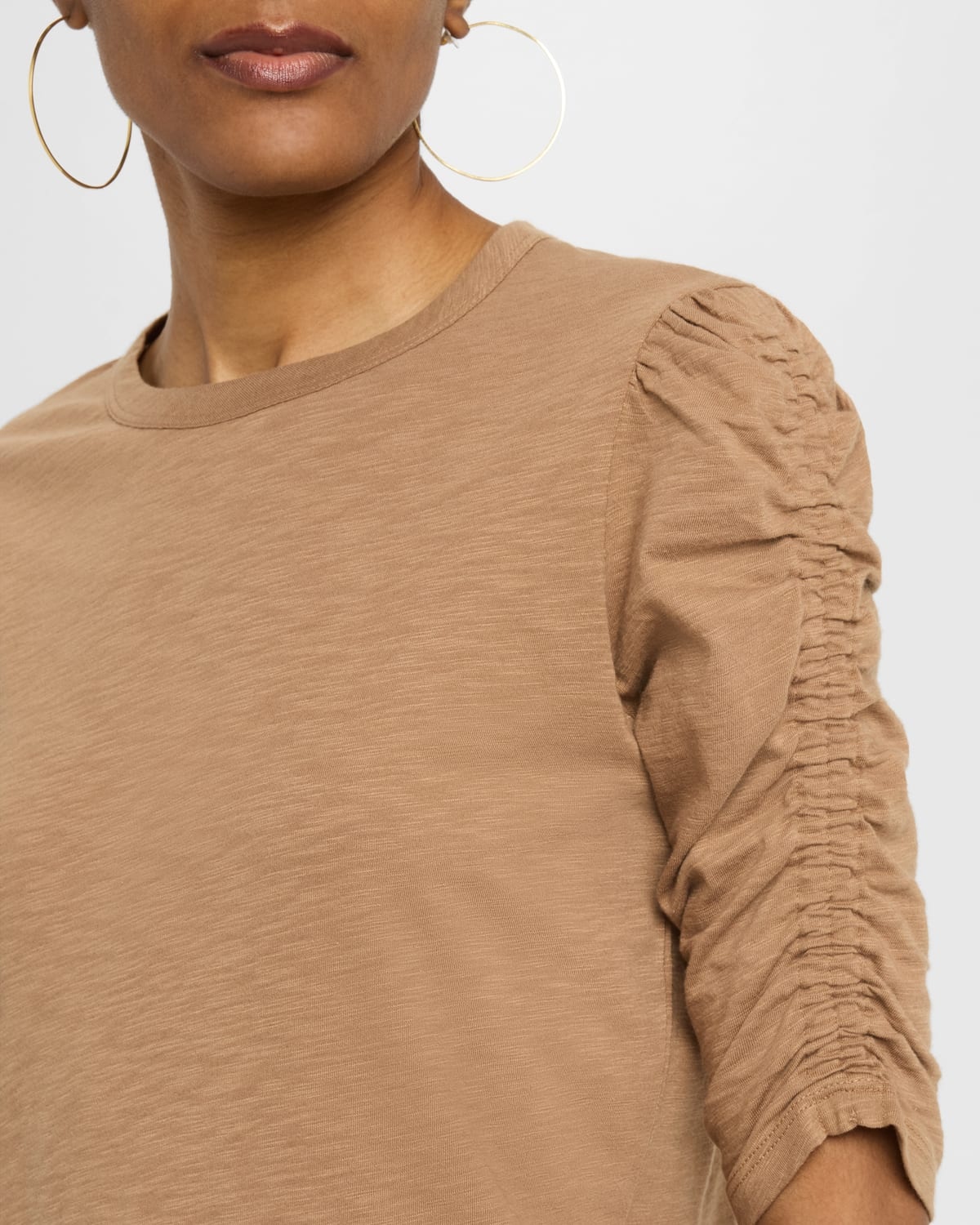 Waldorf Ruched-Sleeve Tee - 5