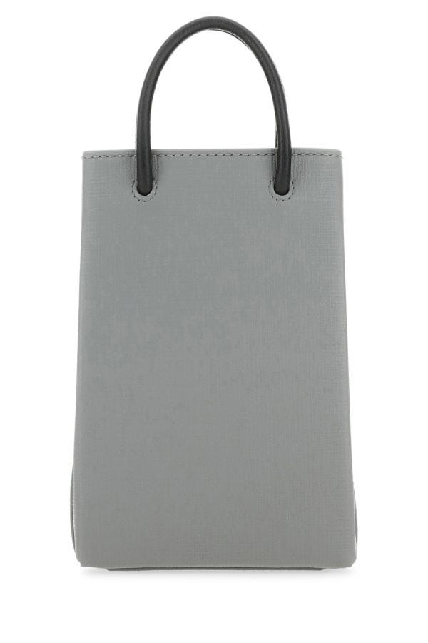 Grey leather phone case - 3