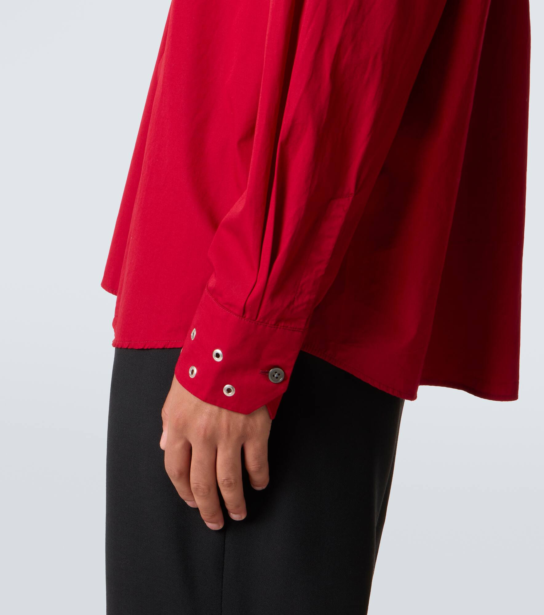 Above embellished cotton poplin shirt - 7