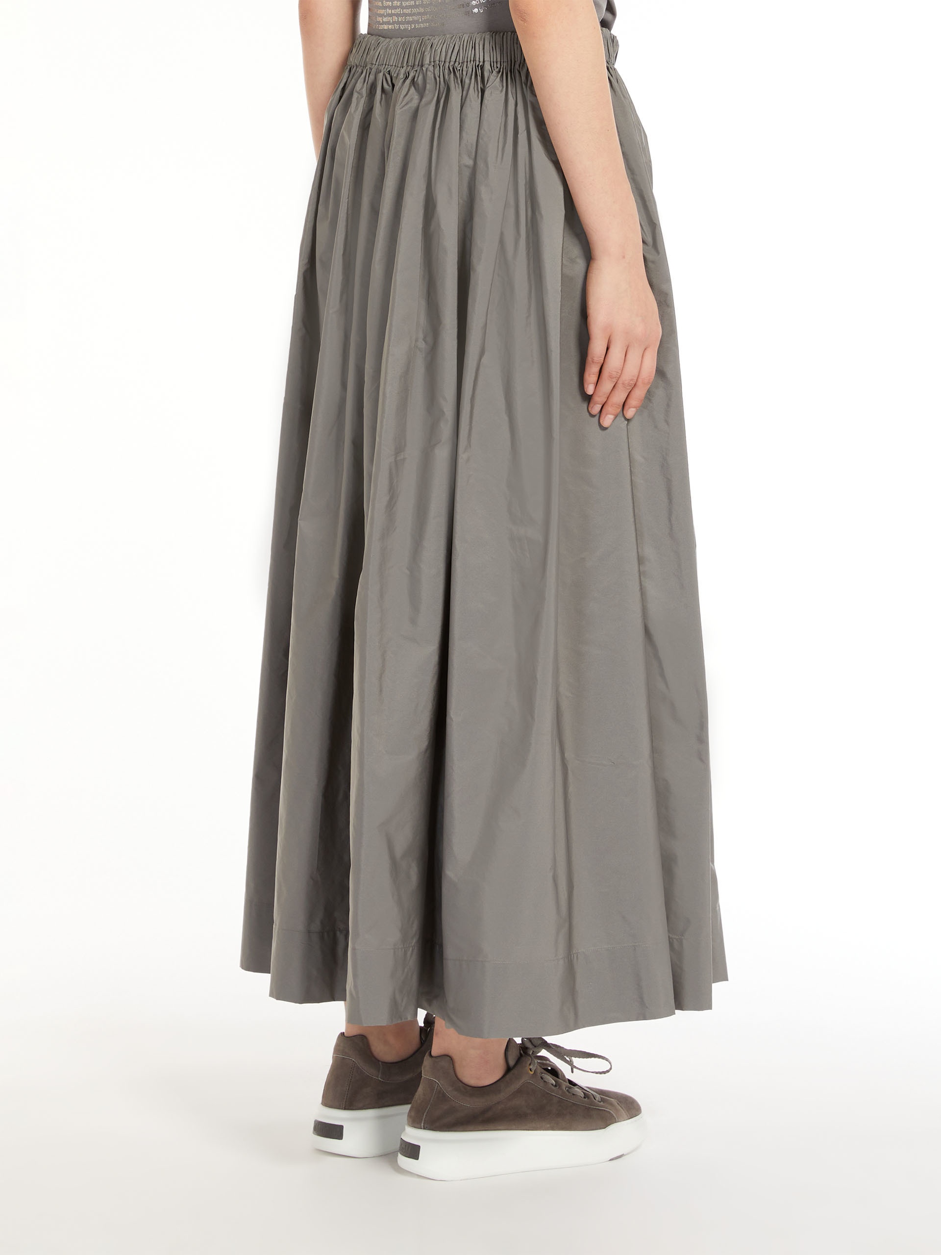 CLAIRE Taffeta drawstring skirt - 4