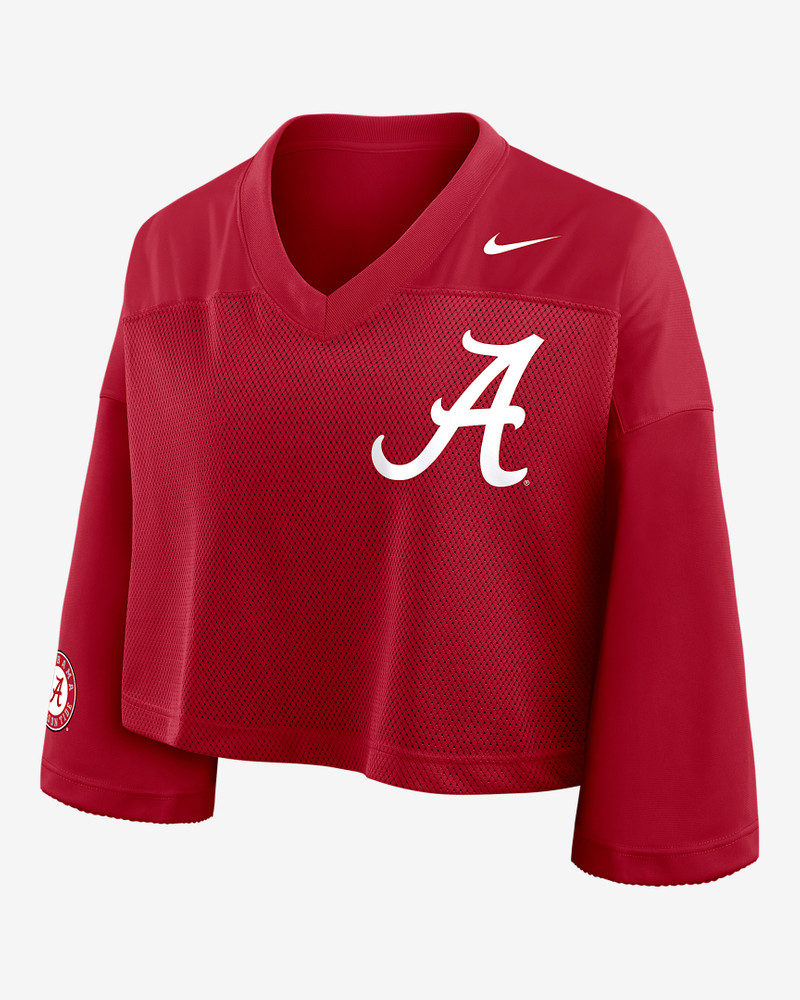 Alabama Jersey Women's Nike Dri-FIT College Cropped Top 1