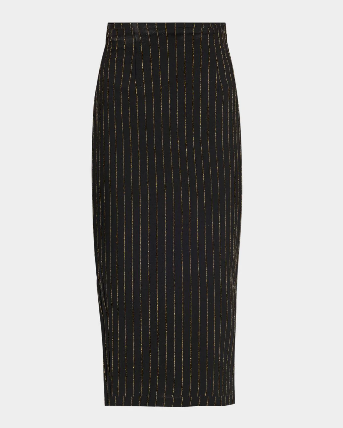 Tailored Wool Midi Pencil Skirt - 1
