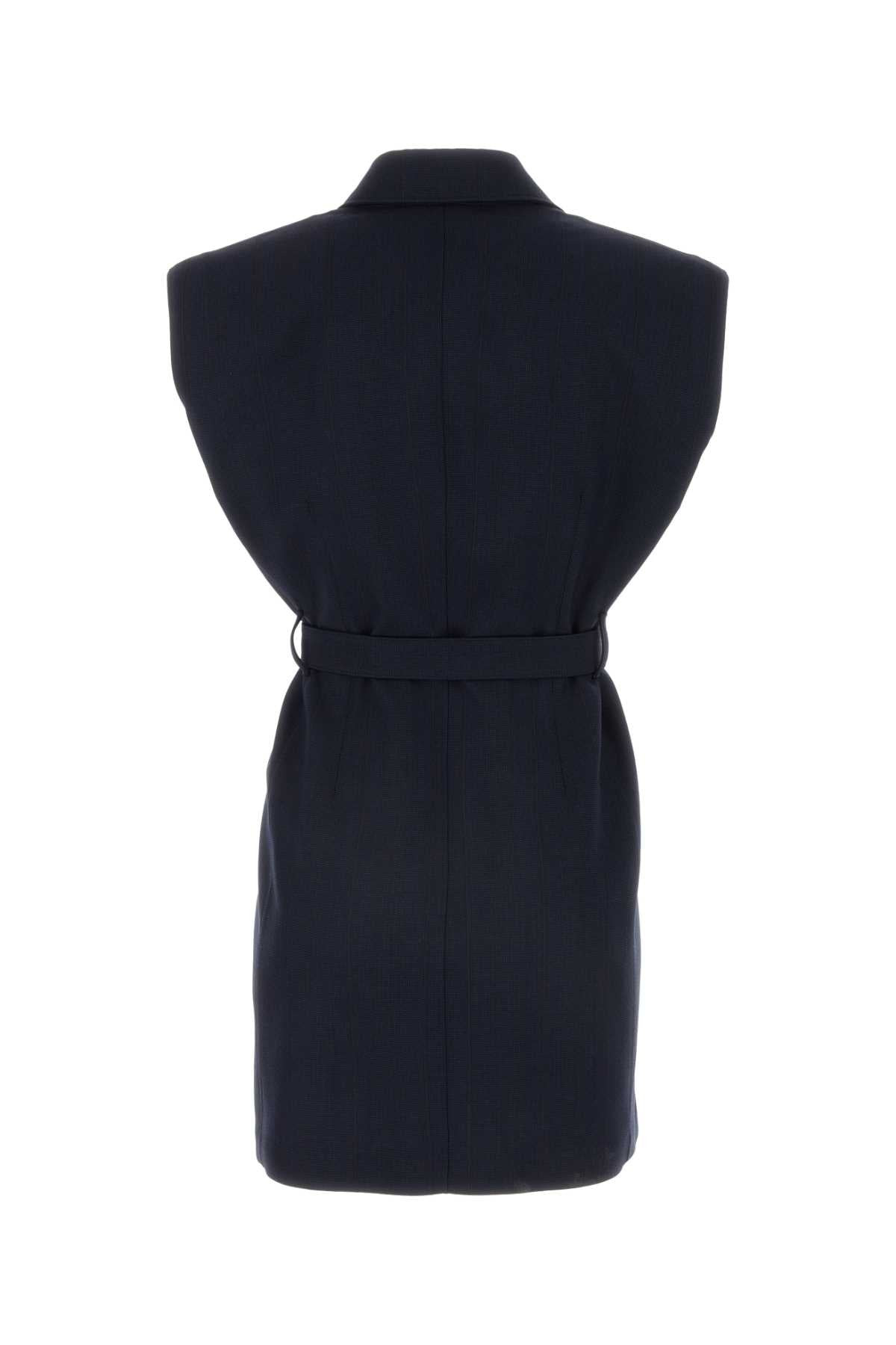 Prada Women Navy Blue Wool Vest - 2