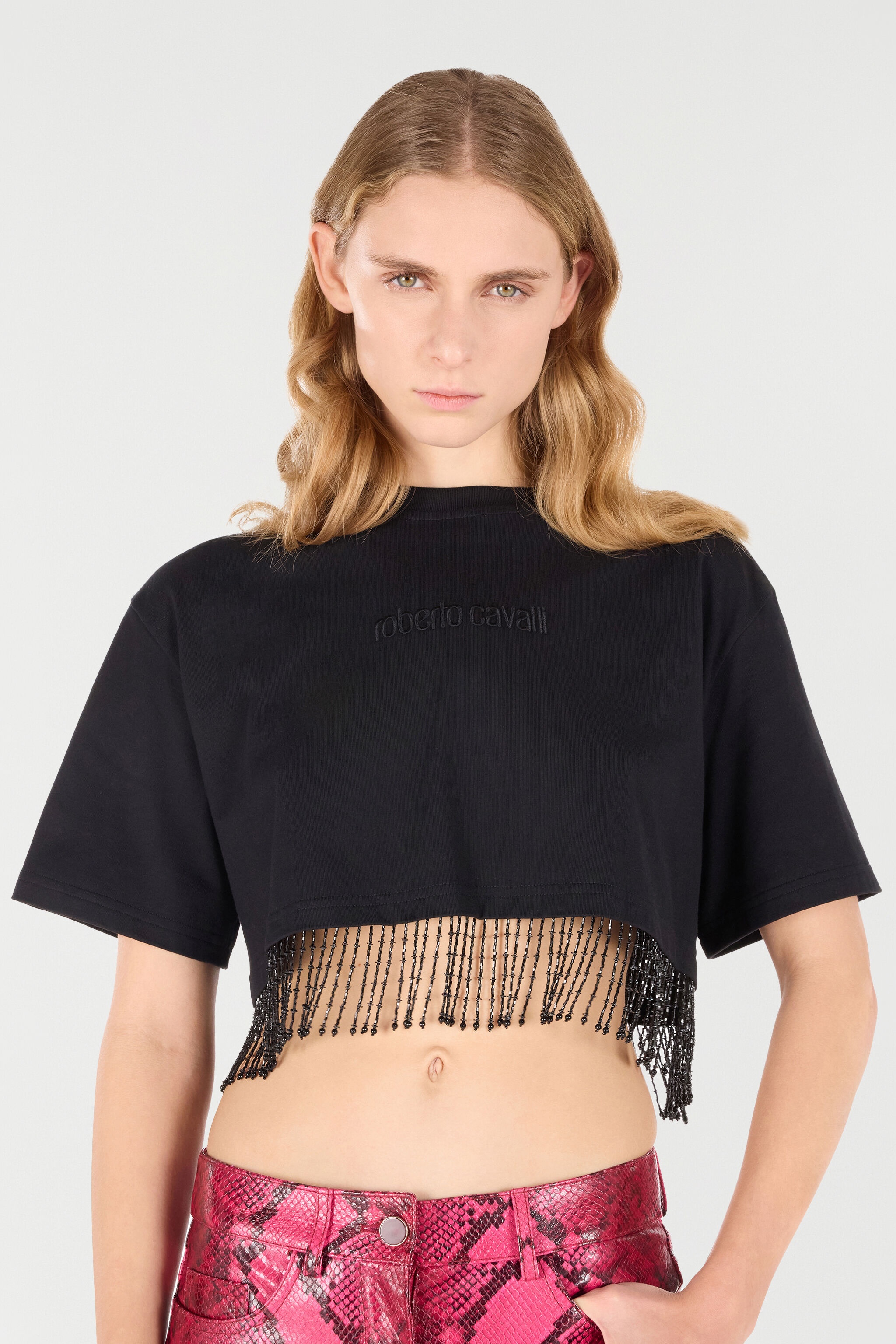 Crop Top With Fringing - 3