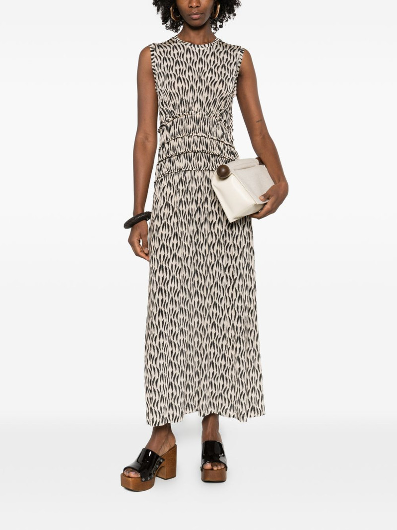 ULLA JOHNSON Kamaria shirred printed maxi dress outlook