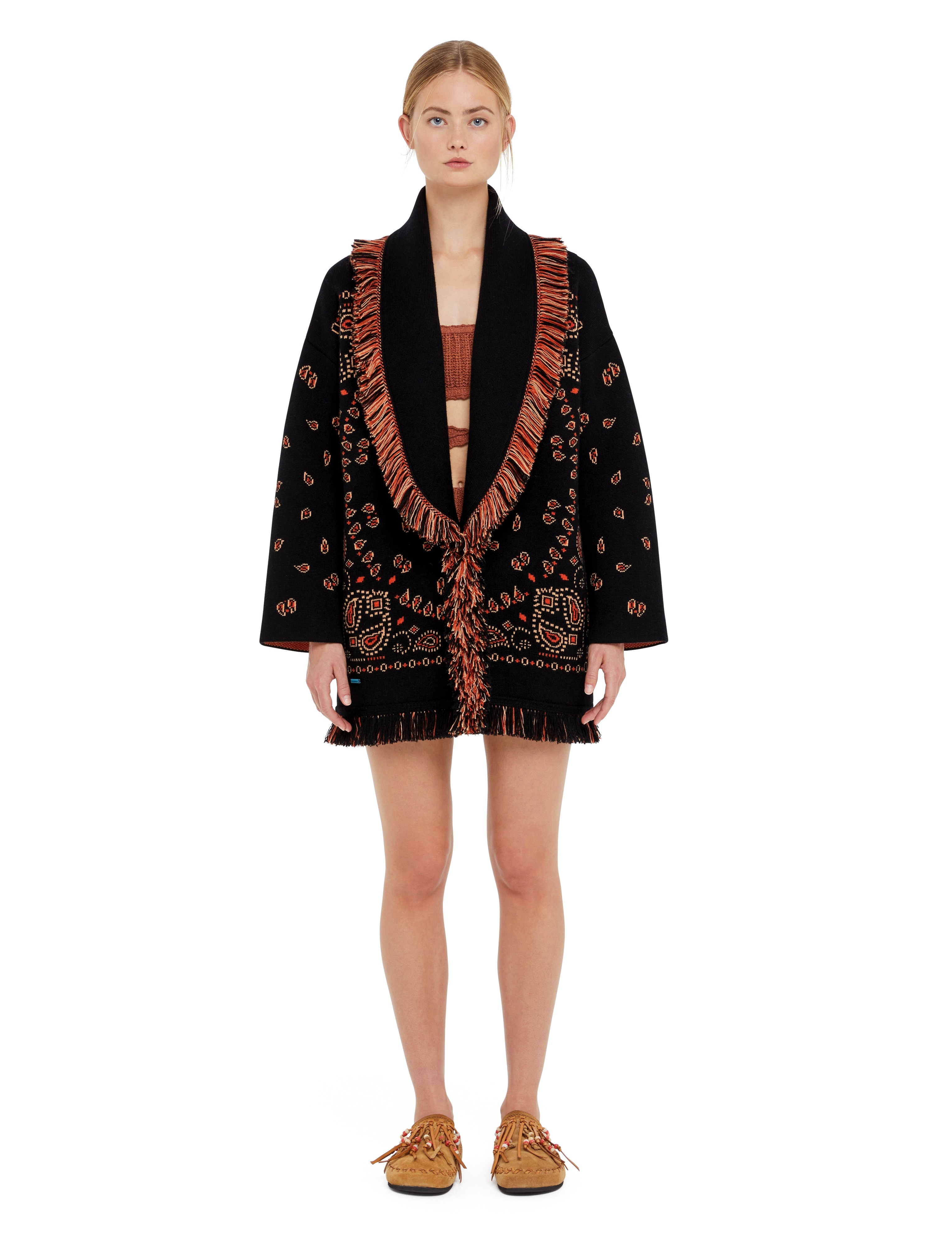 Bandana Jacquard Cardigan - 4
