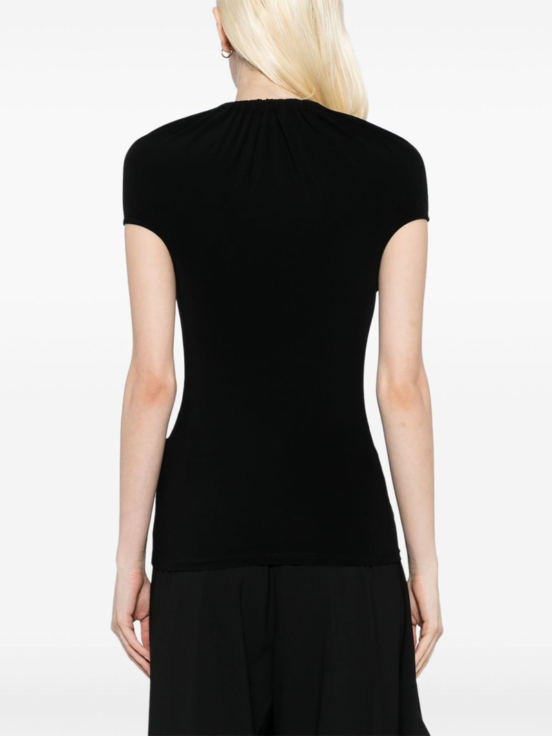 gathered-neck top 4