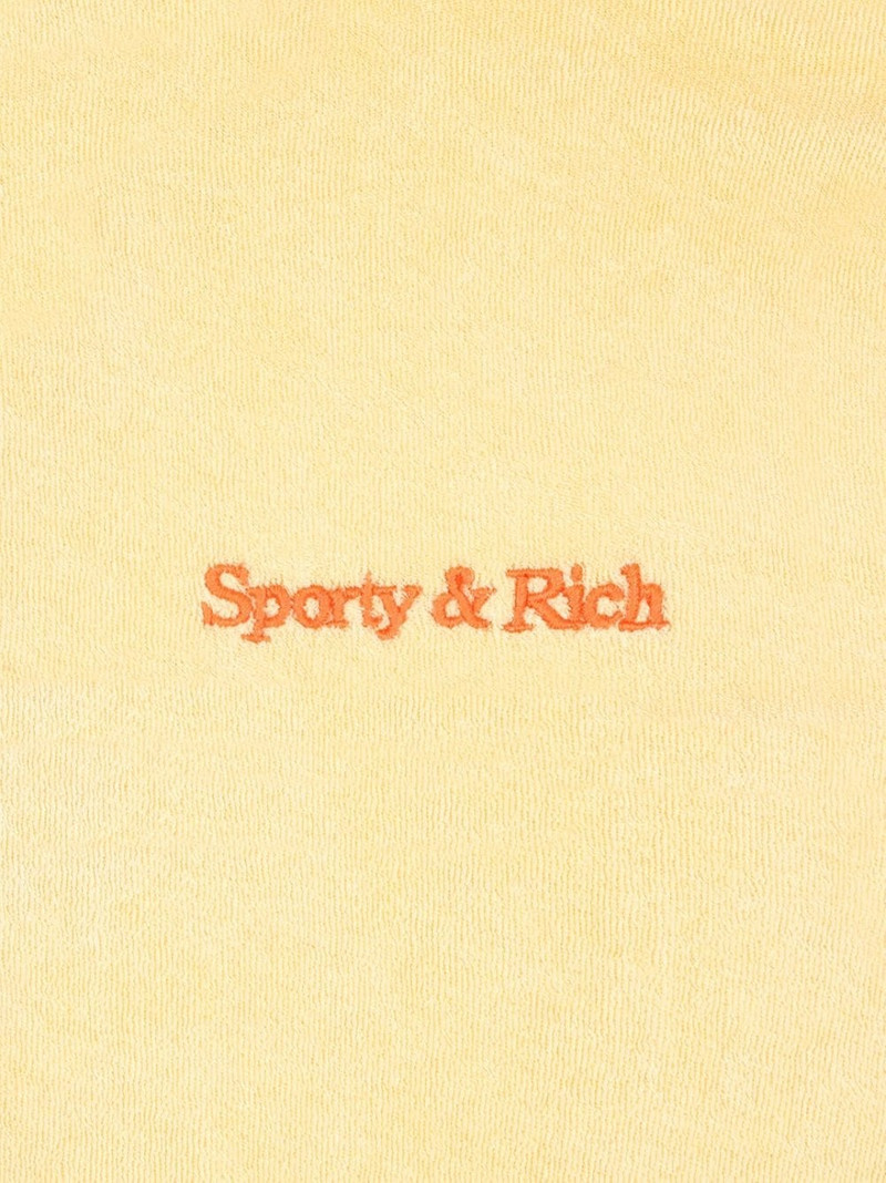 Sporty & Rich logo-embroidered terrycloth track pants outlook