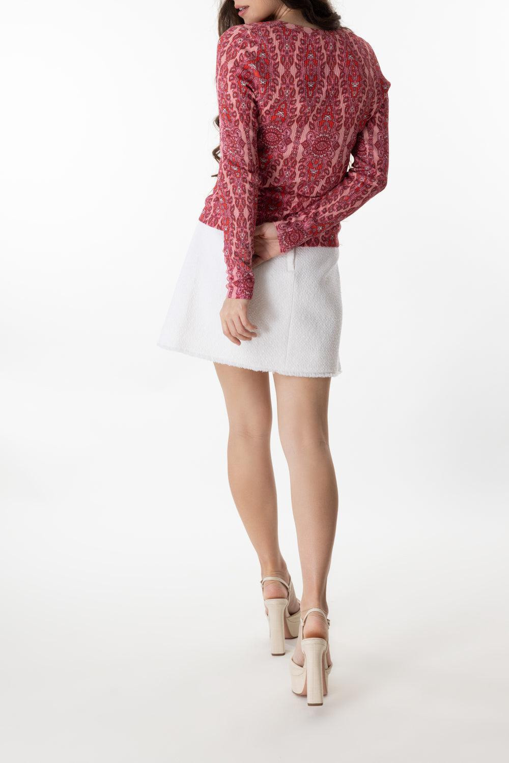 LONG SLEEVE VNECK SWEATER - 4