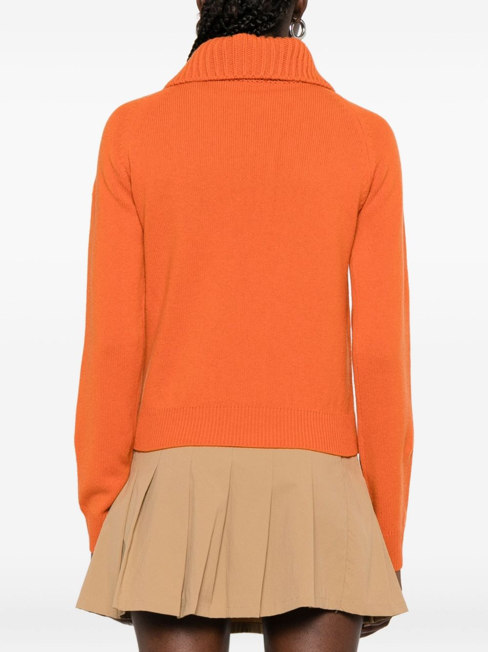 cable-knit turtleneck sweater - 4