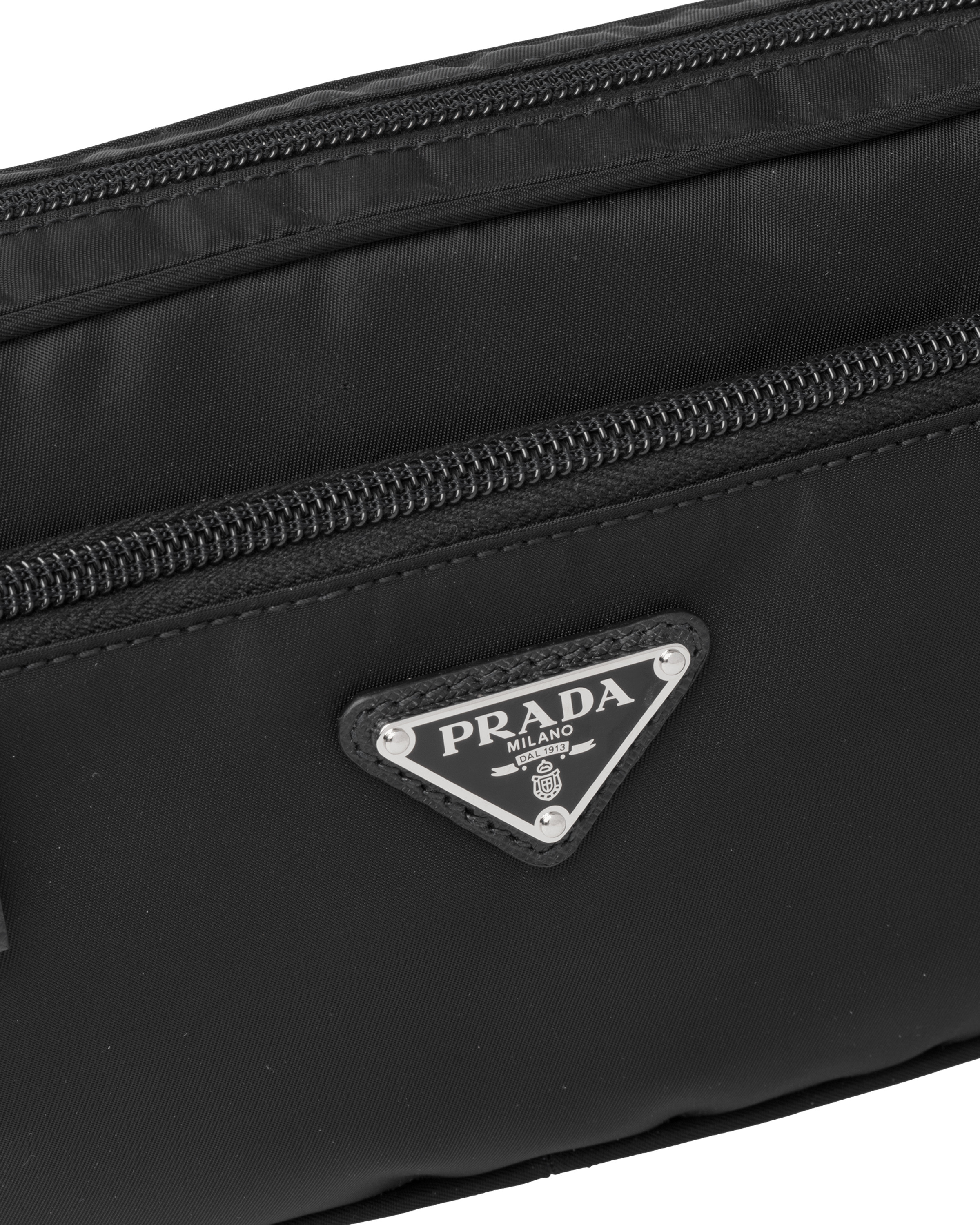 Re-Nylon and Saffiano leather belt bag - 6