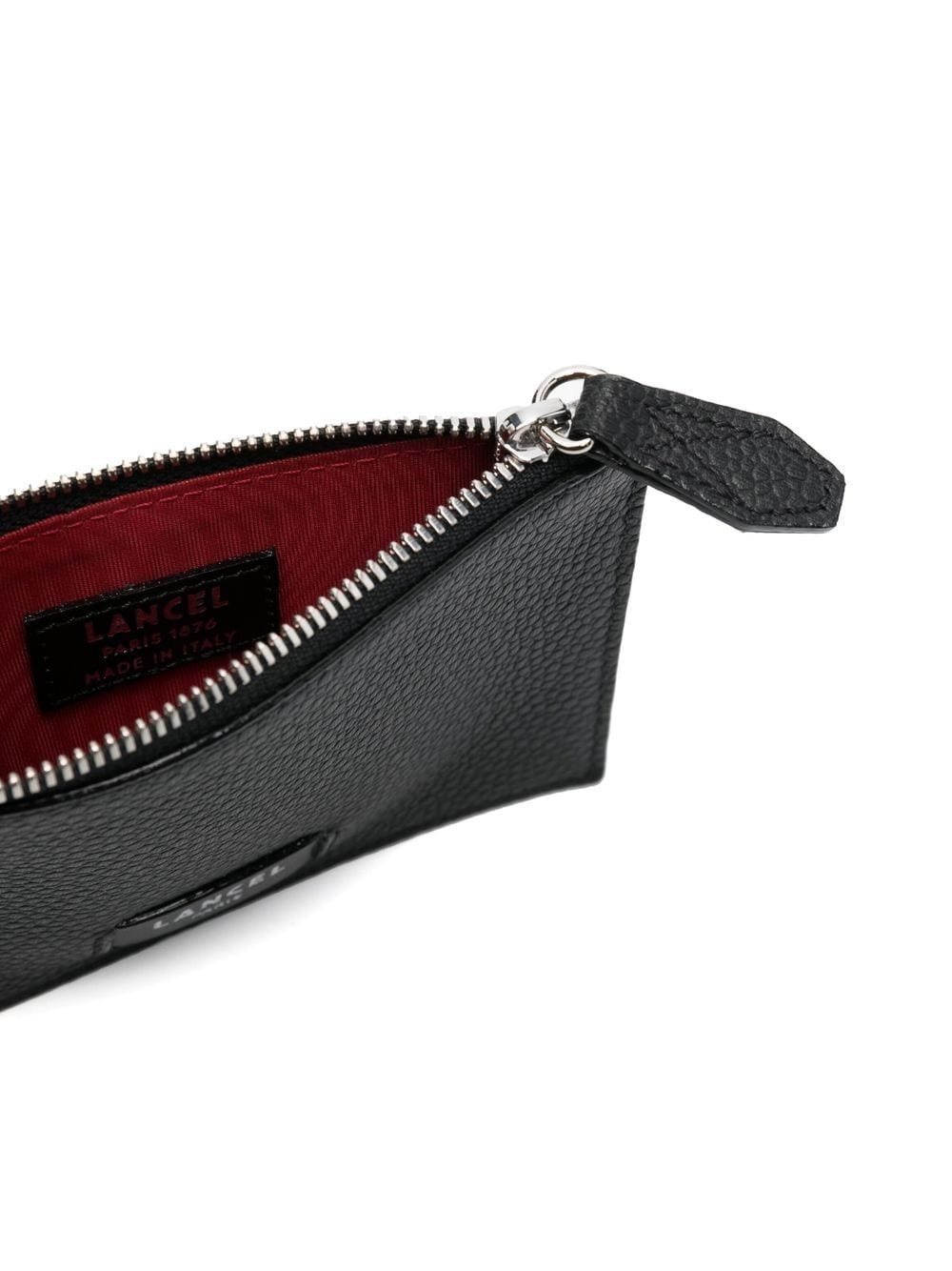 logo leather card holder - 3