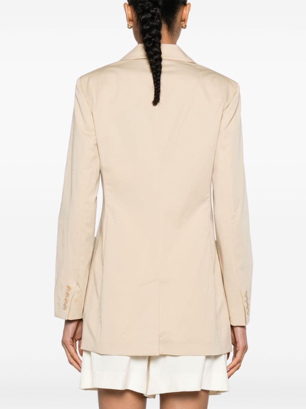 notched-lapels single-breasted blazer - 4
