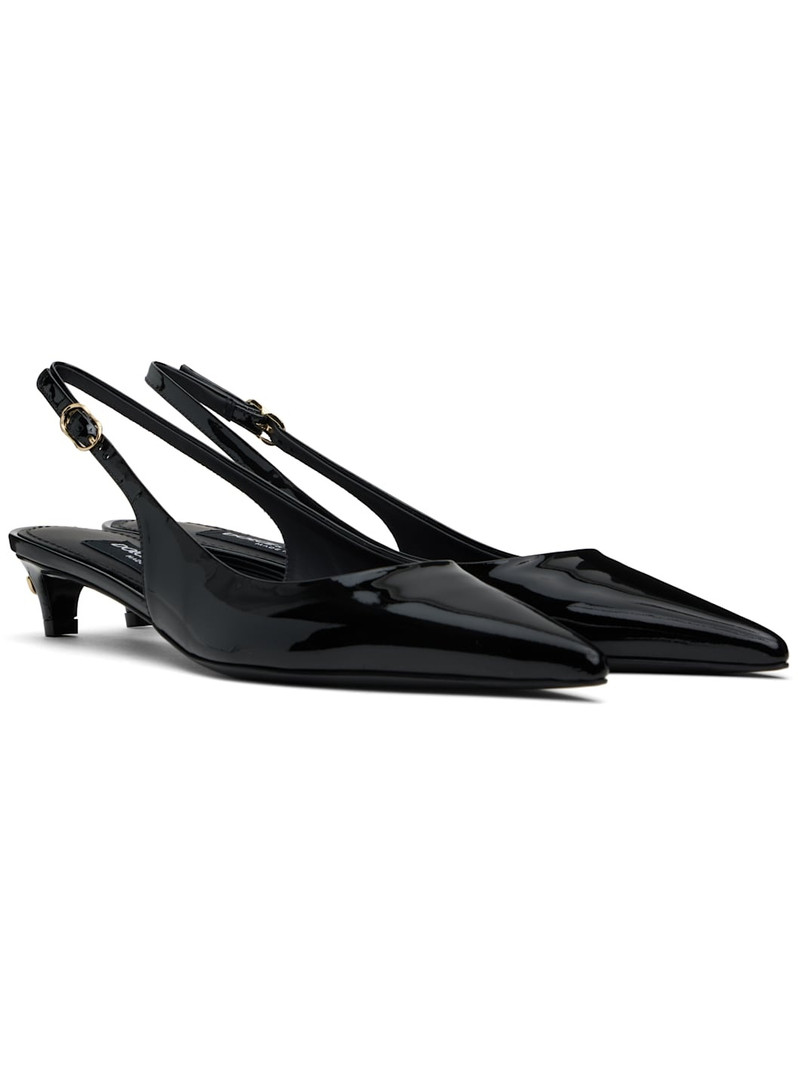 Black Slingback Heels 4