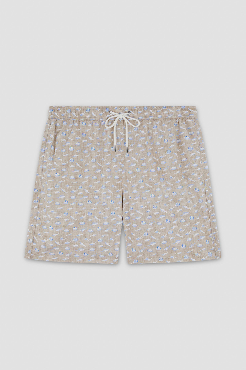 SWIM SHORTS WITH SHARK PRINT 1