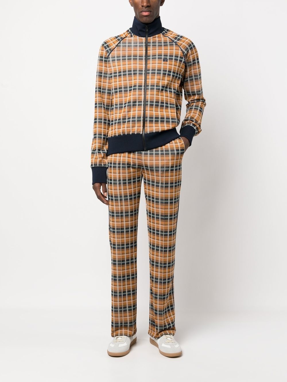 CHECK-PATTERN STRAIGHT-LEG TROUSERS - 3