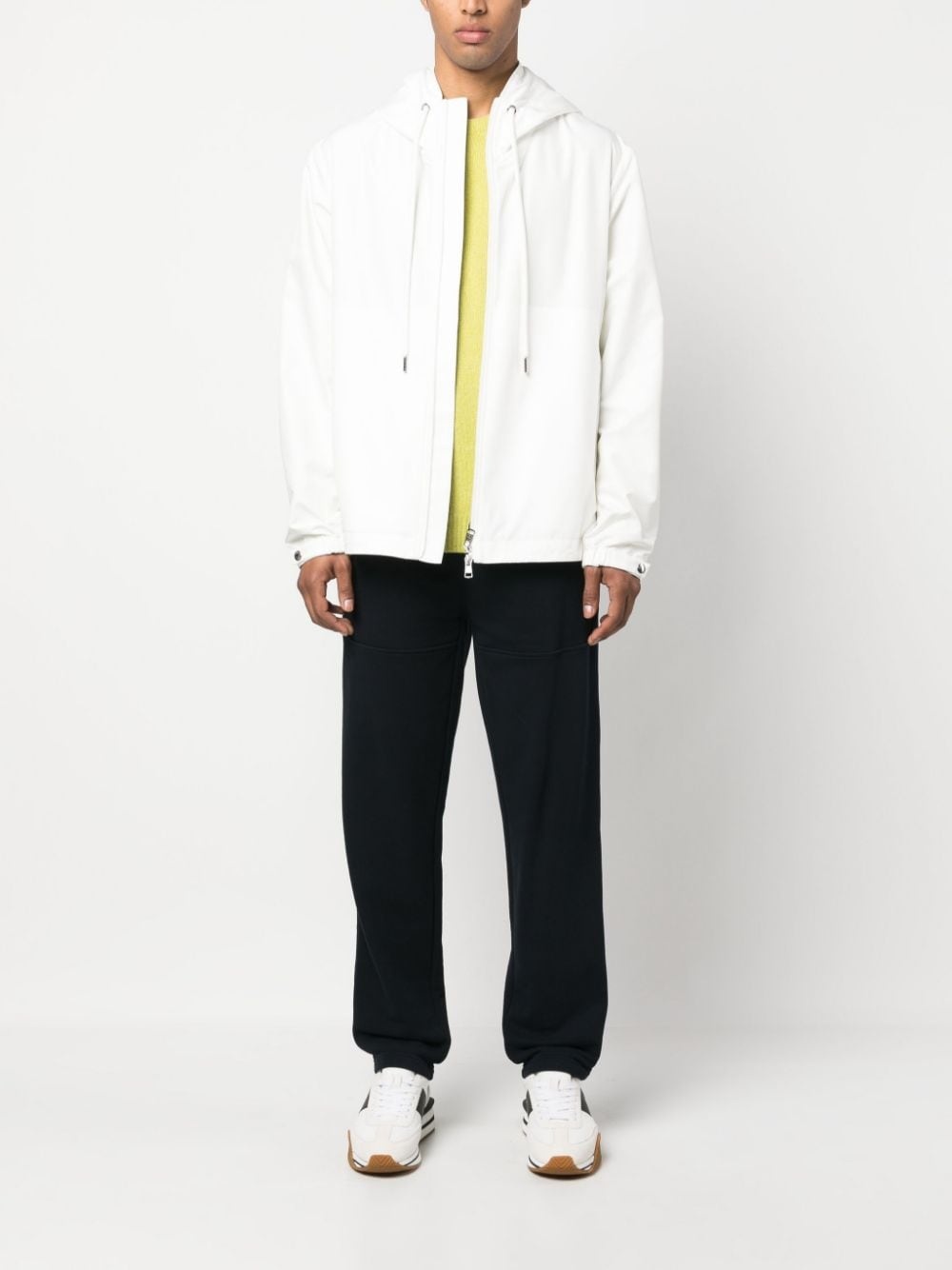 zip-fastening hooded jacket - 2