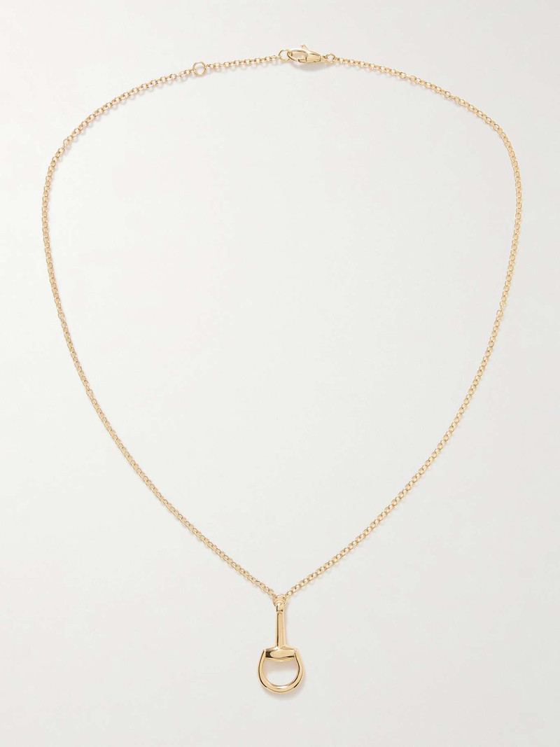 Horsebit 18-karat gold necklace 4