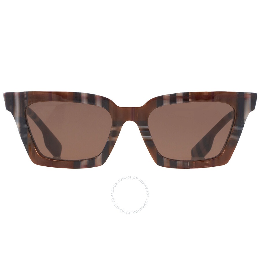 Burberry Briar Dark Brown Square Ladies Sunglasses BE4392U 396673 52 - 1