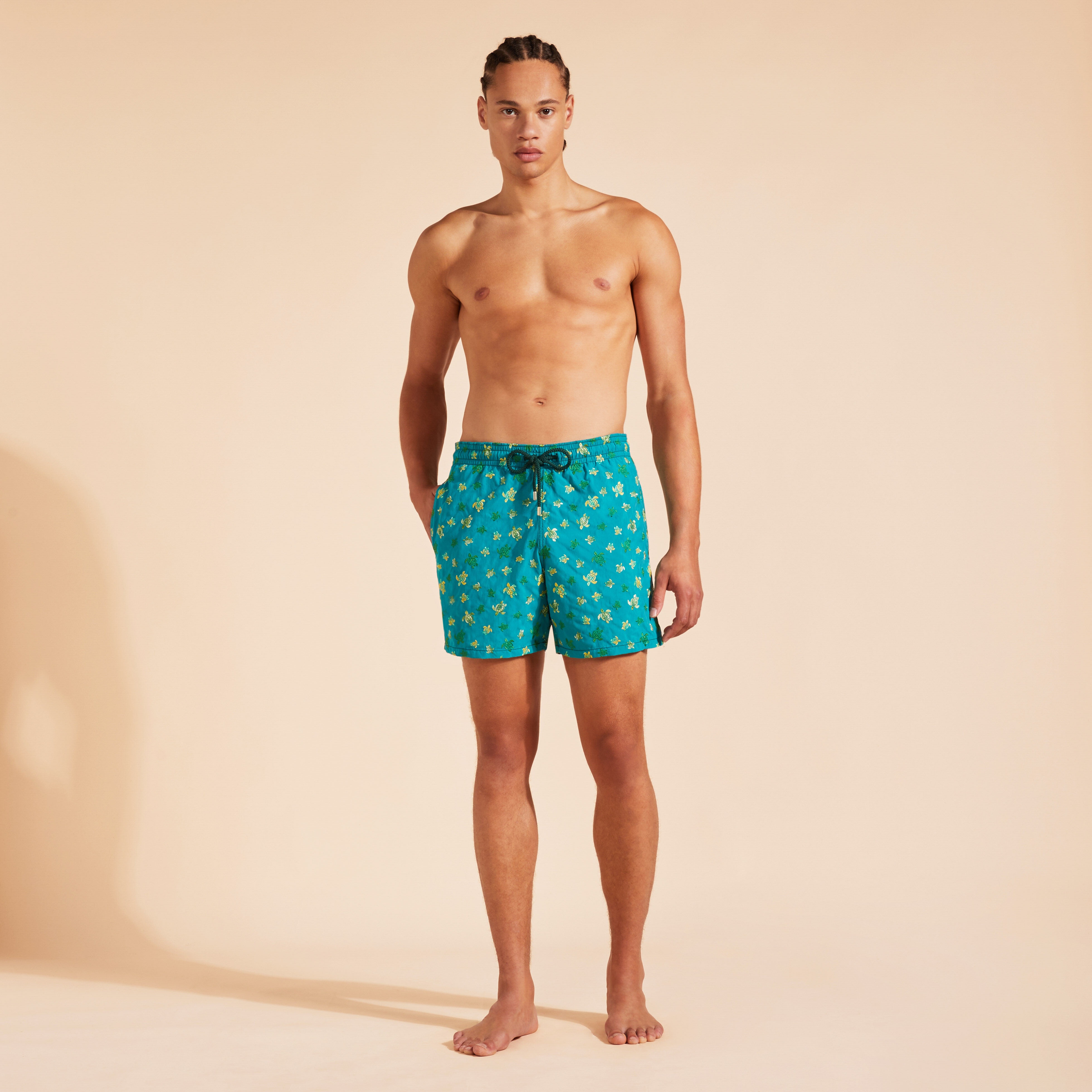 Men Swim Shorts Embroidered Ronde des Tortues - Limited Edition - 3