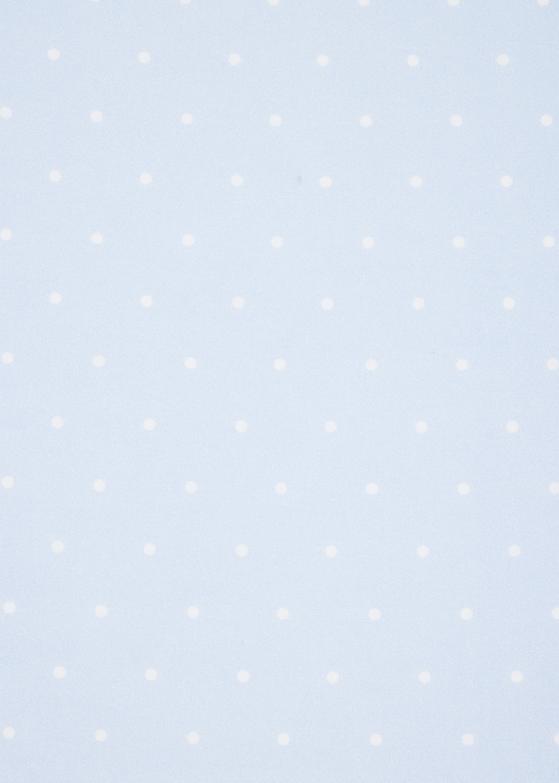Light Blue Polka Dot Cotton Pocket Square 3