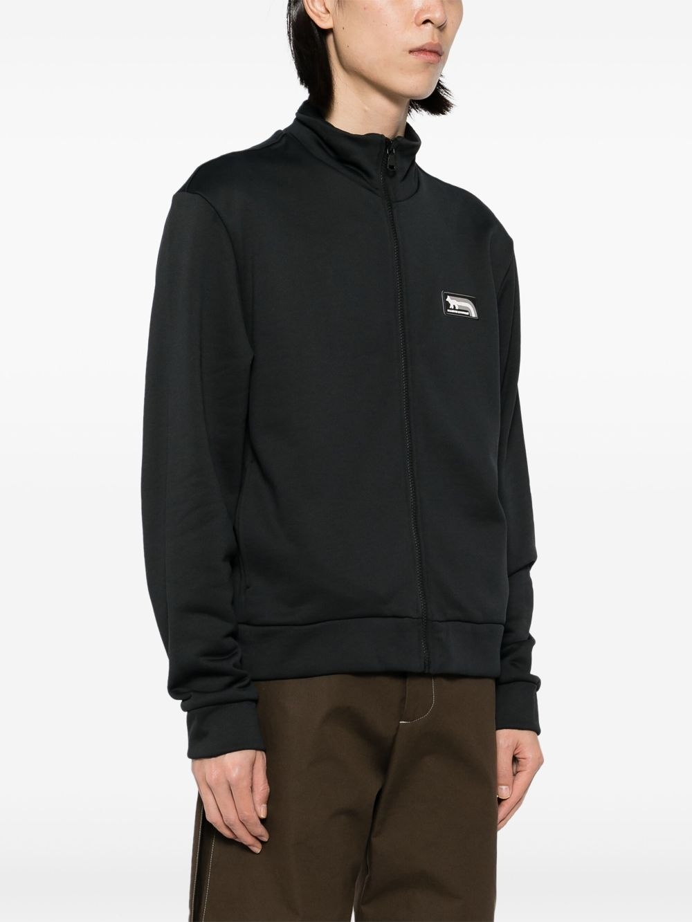 logo patched jacket - 3