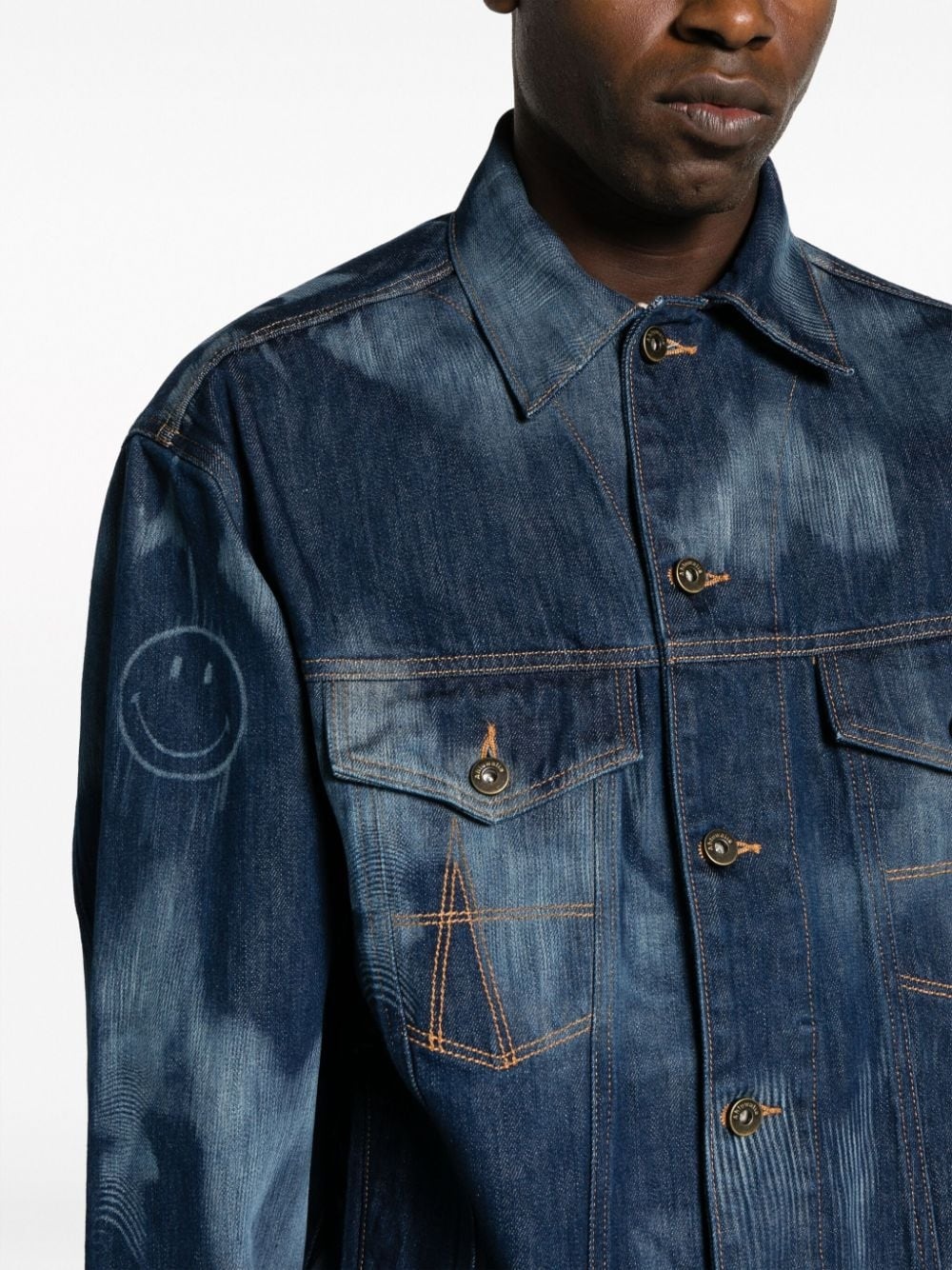 Signature tie-dye denim jacket - 5