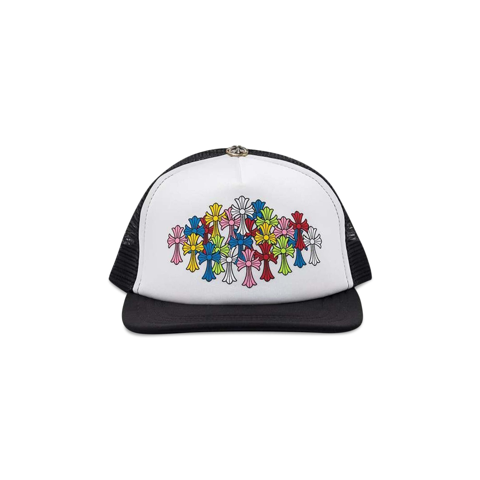 Chrome Hearts Multi Cross Trucker Hat 'Black/White' - 1